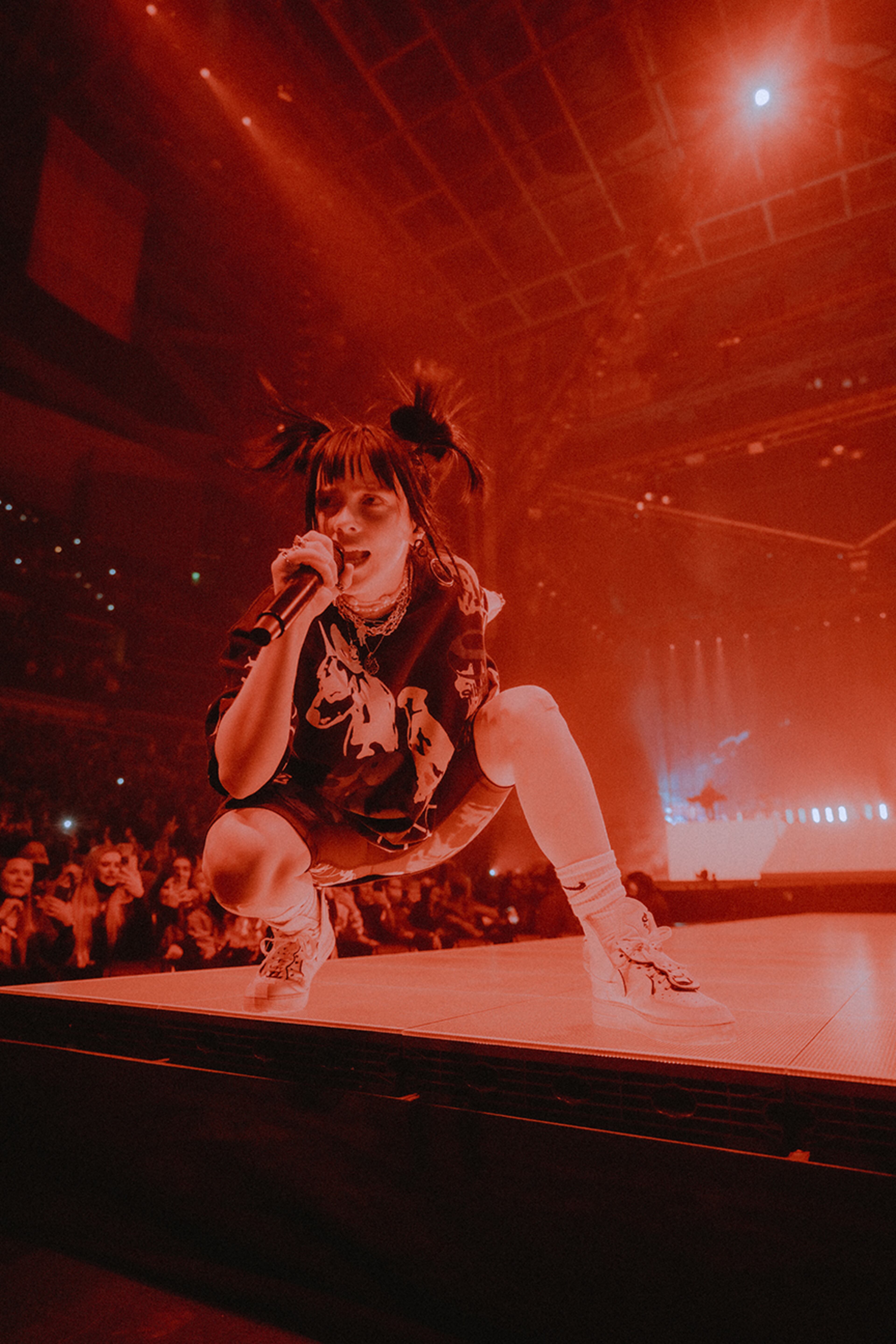 Billie Eilish brought her "Happier Than Ever, The World Tour" to State Farm Arena in Atlanta on Saturday, February 5, 2022. The sold-out show was the tour’s second stop, and the venue announced Sunday that about 92% of fan-generated waste was diverted from landfills by either being recycled, donated, composted or reused. In addition to State Farm's sustainability efforts, fans can enjoy the Billie Eilish Eco-Lounge to “green” the entire tour. Photo: Matty Vogel (@mattyvogel)