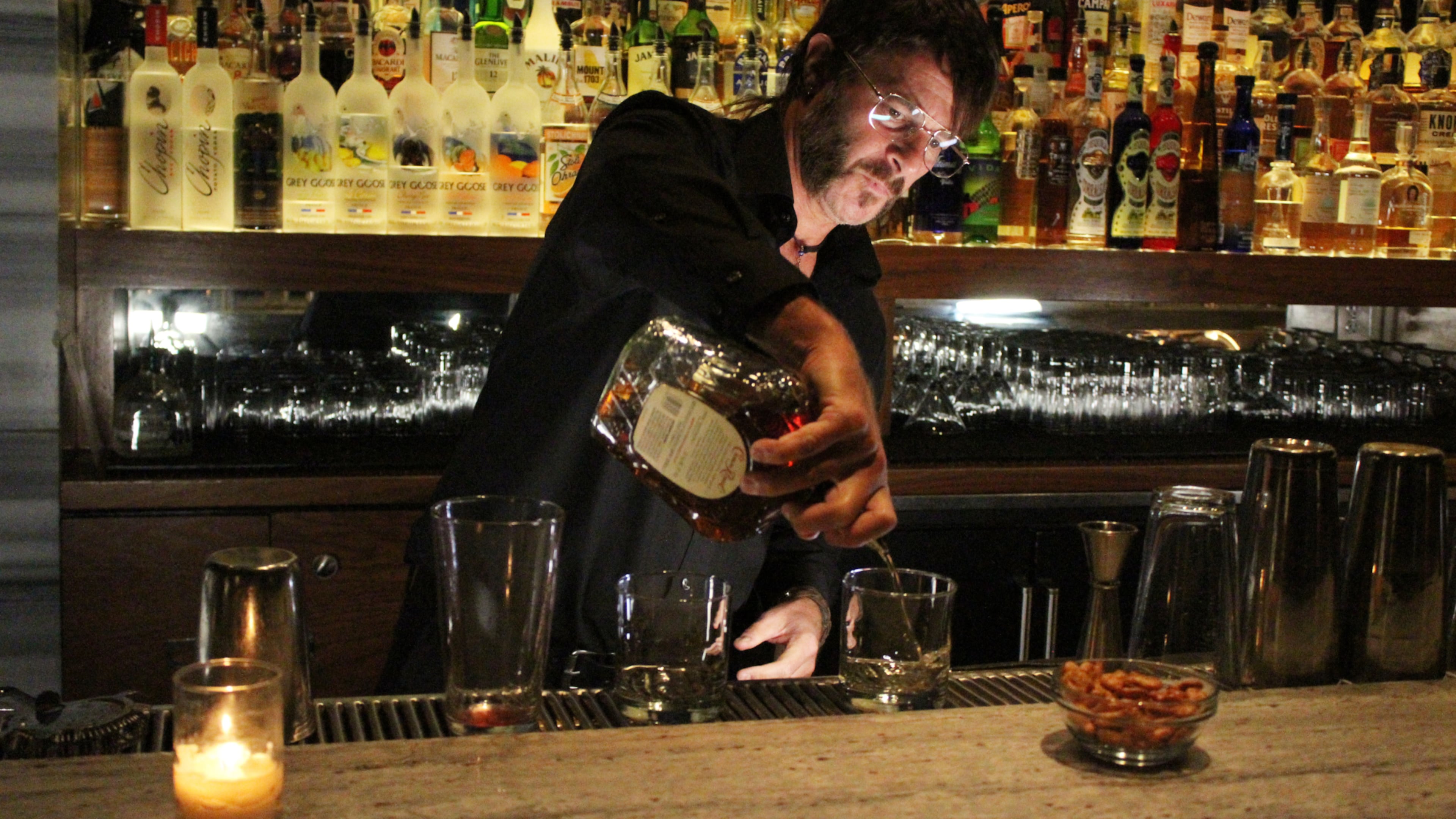 "Gerber Group" -- Scott Gerber, Principal and CEO of Gerber Group, a hospitality industry leader with 14 chic hotel bar and restaurant venues, including Whiskey Park, Whisky Blue and The Roof, goes undercover to meet his employees who keep the party going, on UNDERCOVER BOSS, Friday, Jan. 22 (8:00-9:00 PM, ET/PT) on the CBS Television Network. Wearing a disguise of a mullet, beard and glasses on his undercover journey, Scott realizes there's a missing ingredient at his company that's impacting his employees -- the hands-on leadership and warmth of his late father. Also, Scott's brother, Kenny, takes his place on one mission and finds a dedicated employee who's worked to the bone. Photo: éStudio Lambert 2016/All Rights Reserved.