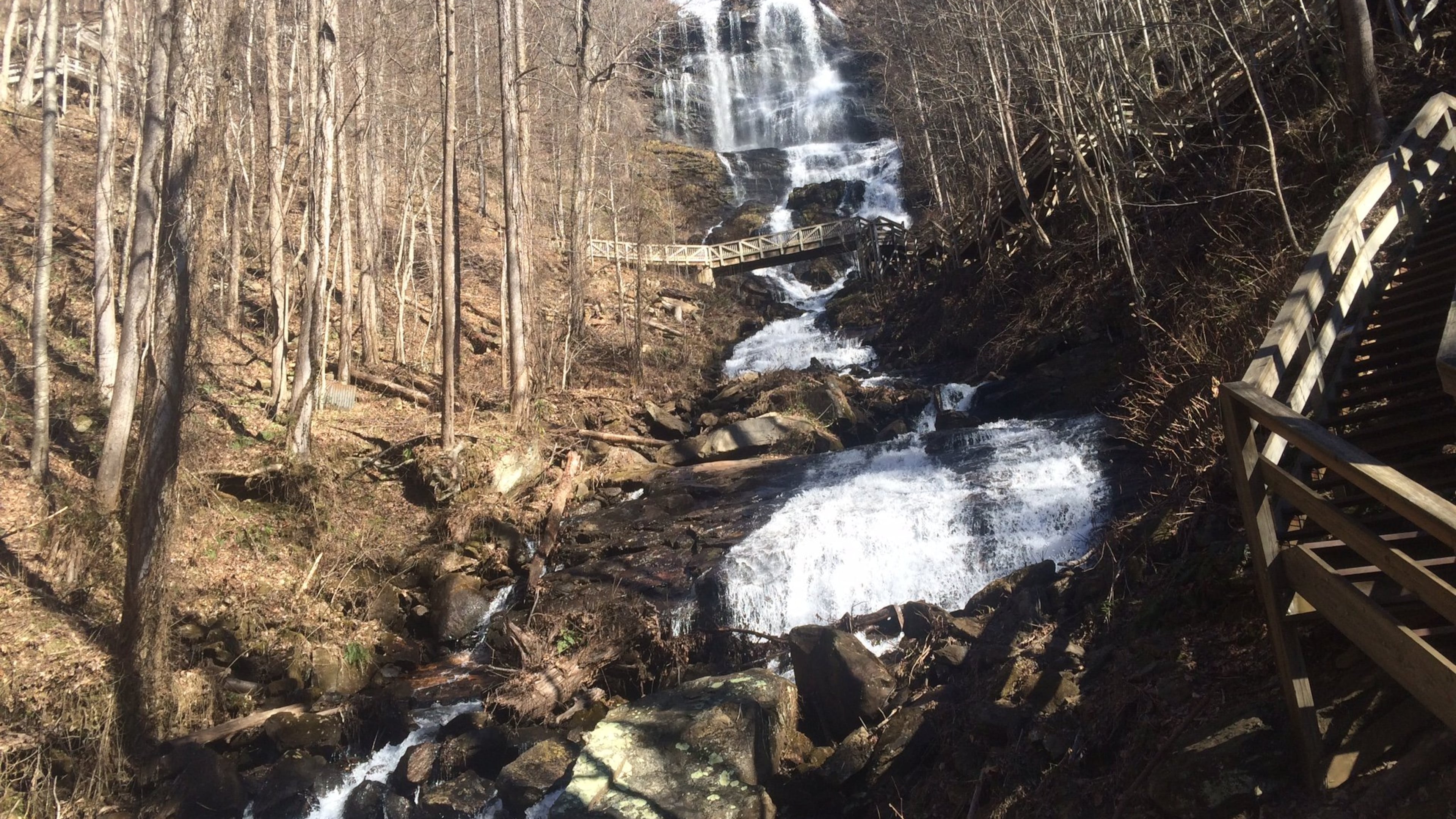Amicalola Falls is one of over 50 waterfalls you can learn more about and navigate your way to thanks to the free Discover Georgia’s Waterfalls app. JILL VEJNOSKA / JVEJNOSKA@AJC.COM