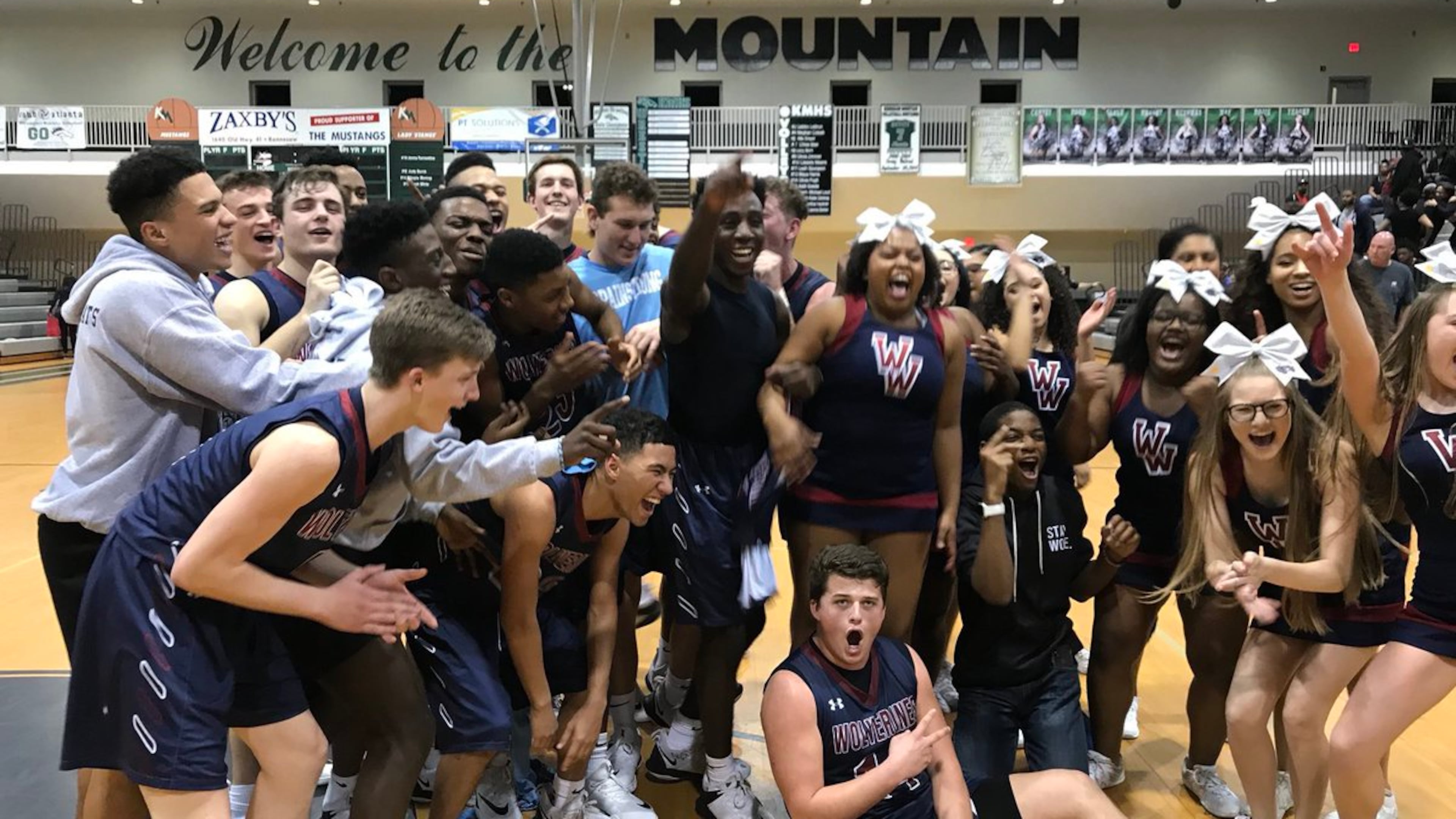 Woodstock’s boys basketball team won its first state-playoff game in history last week with a 73-67 victory over Kennesaw Mountain.