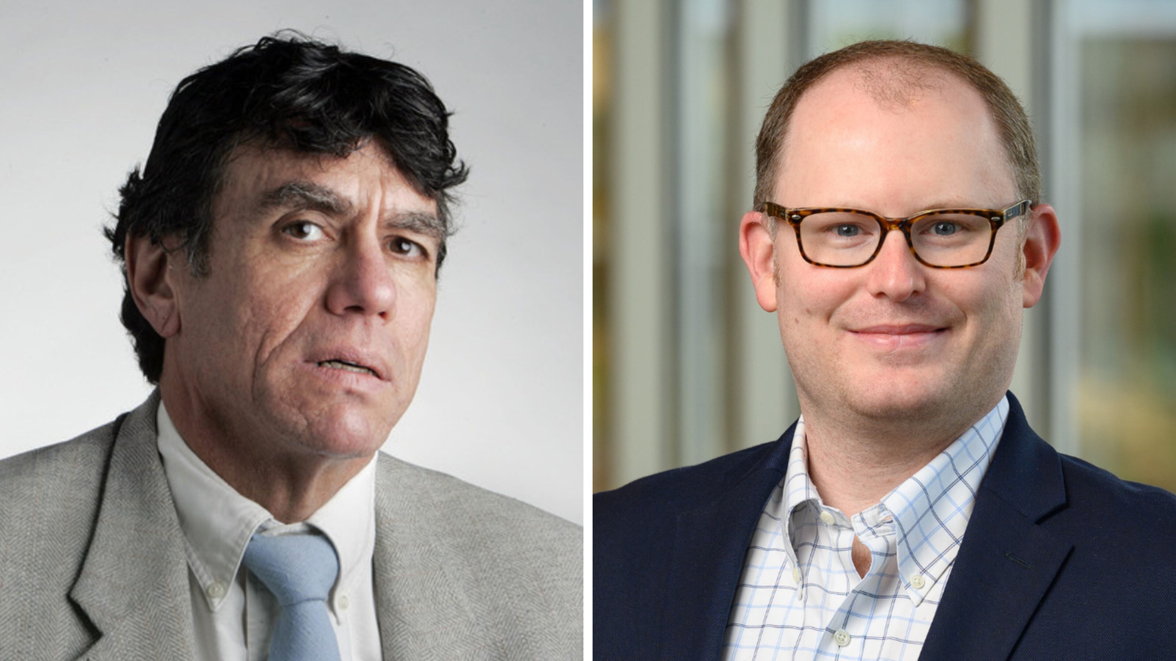 Atlanta Journal-Constitution senior economic writer Michael Kanell, left, and his editor, J. Scott Trubey, discussed the state's economy Thursday on "Politically Georgia."