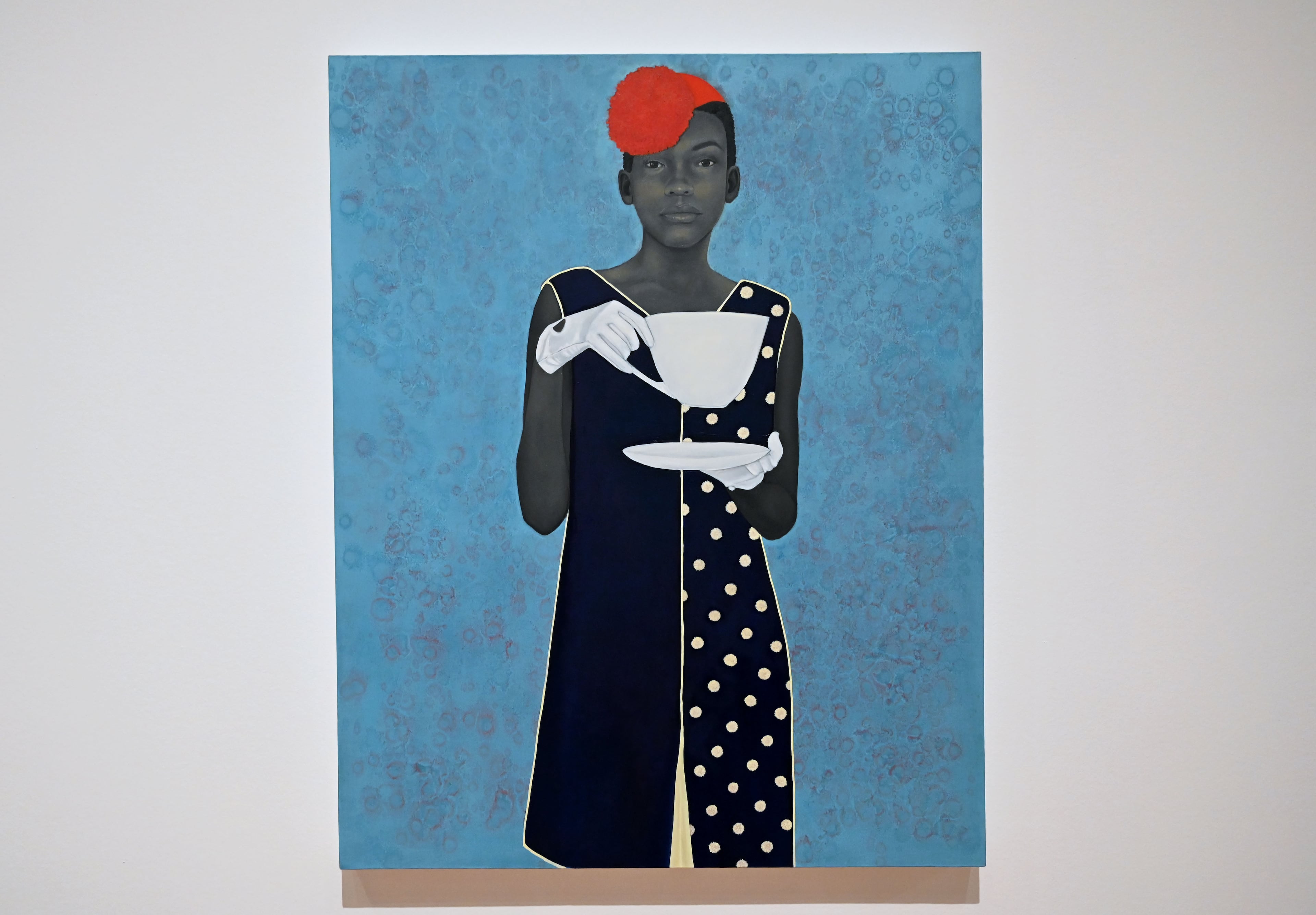 Sherald’s “Miss Everything (Unsuppressed Deliverance)” is displayed in the “American Sublime” exhibition. (Hyosub Shin/AJC)