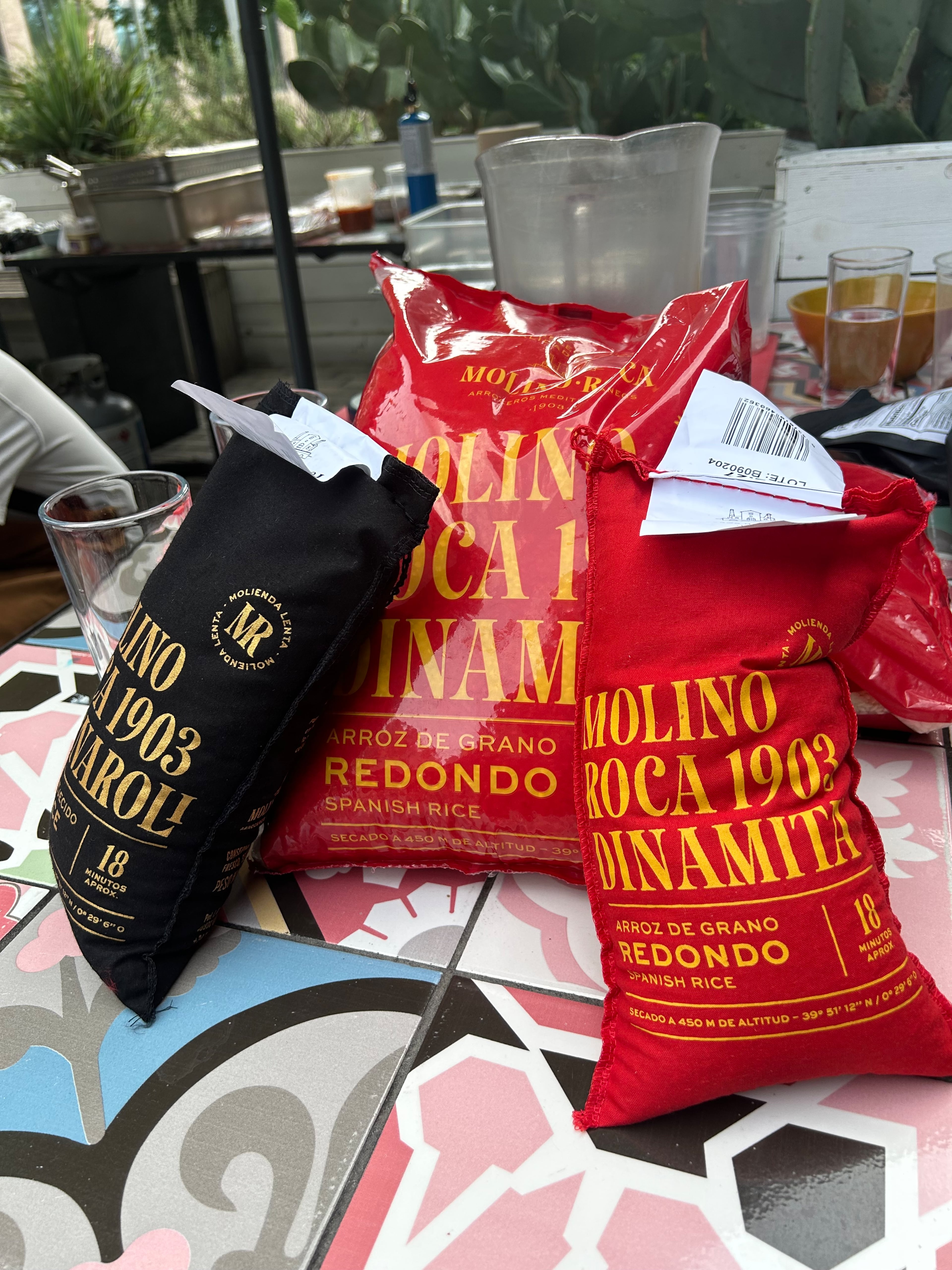 Molino Roca bomba rice, imported from Spain and used in Buena Vida's paella. (Candy Hom for the AJC)
