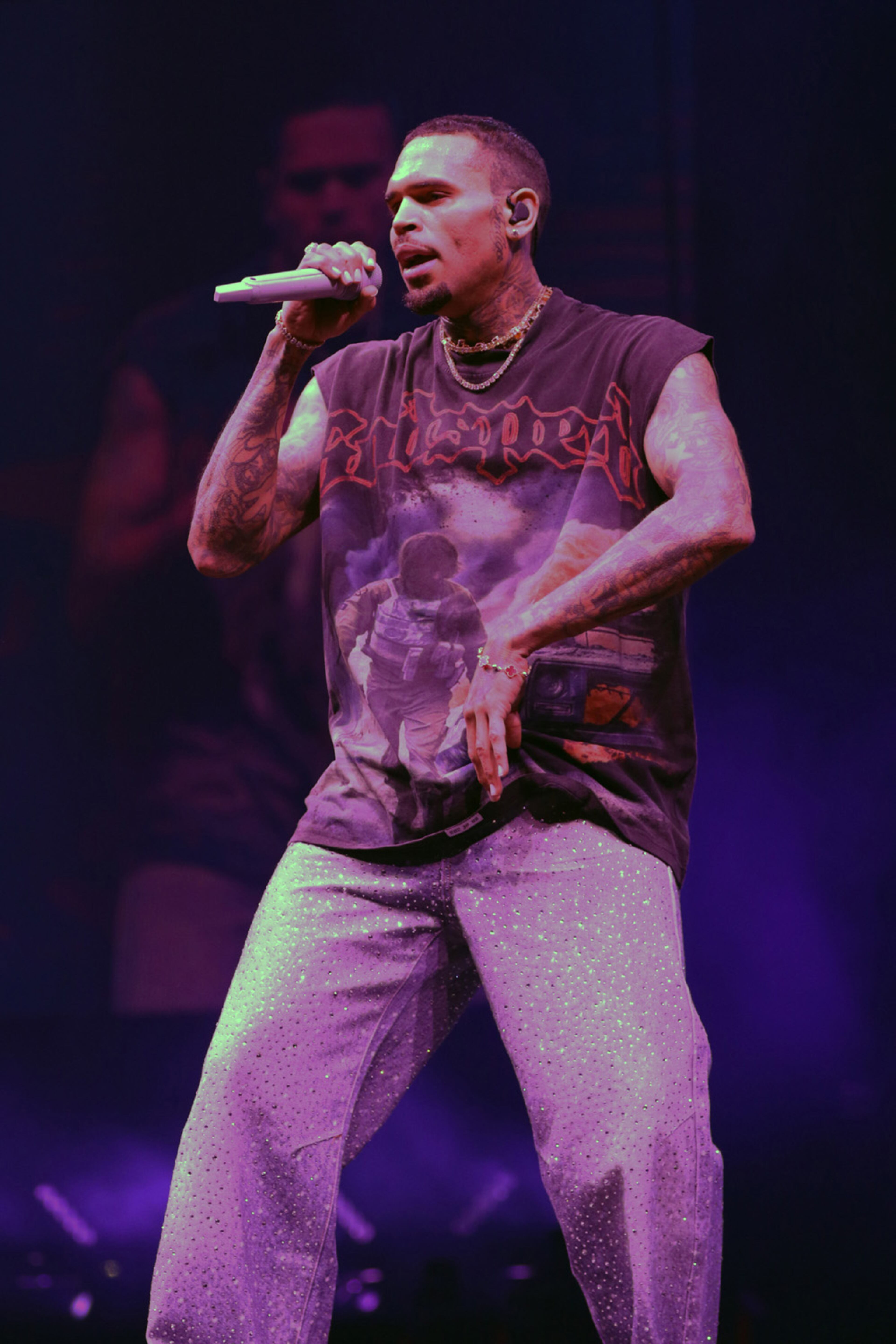 Chris Brown rocked a sold-out crowd at State Farm Arena on Friday, July 5, 2024, with openers Muni Long and Maeta.
Robb Cohen for the Atlanta Journal-Constitution