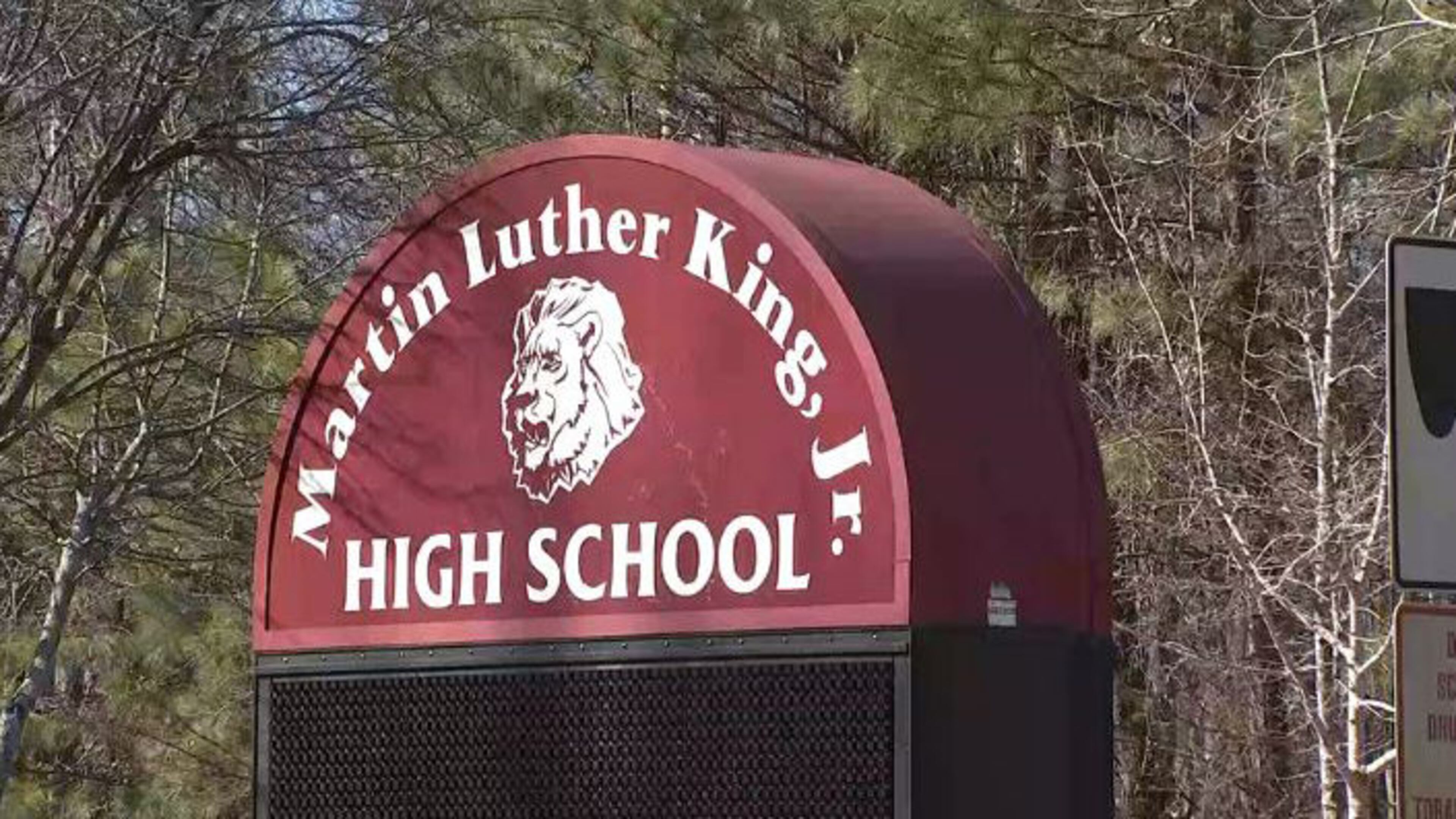 A student was arrested at Martin Luther King Jr. High School in DeKalb County on Tuesday.