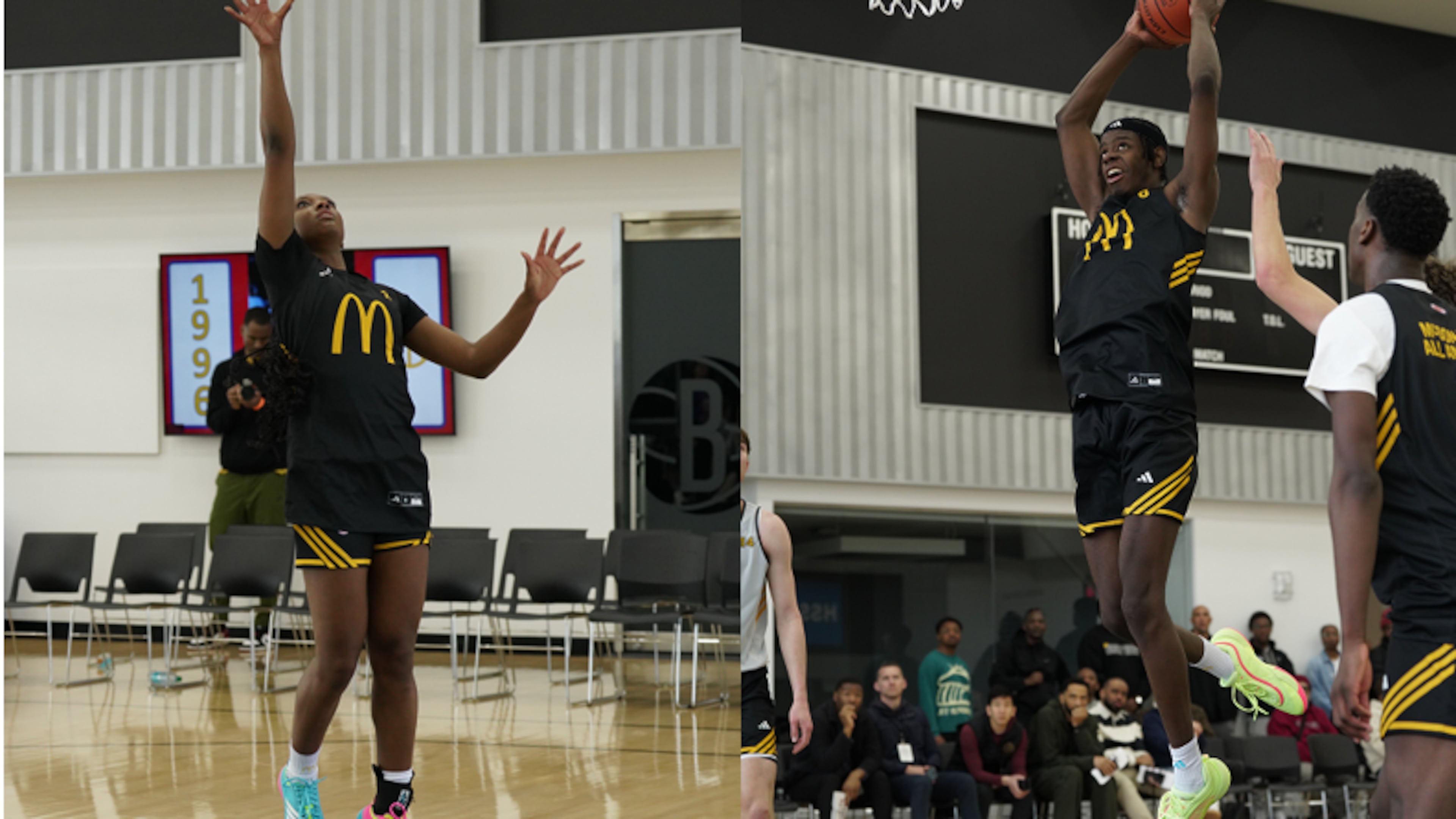 Hailee Swain (left) and Caleb Wilson of Holy Innocents' are just the 12th pair of players from the same school to play in the McDonald's All-American Game, to be played April 1, 2025, in Brooklyn.