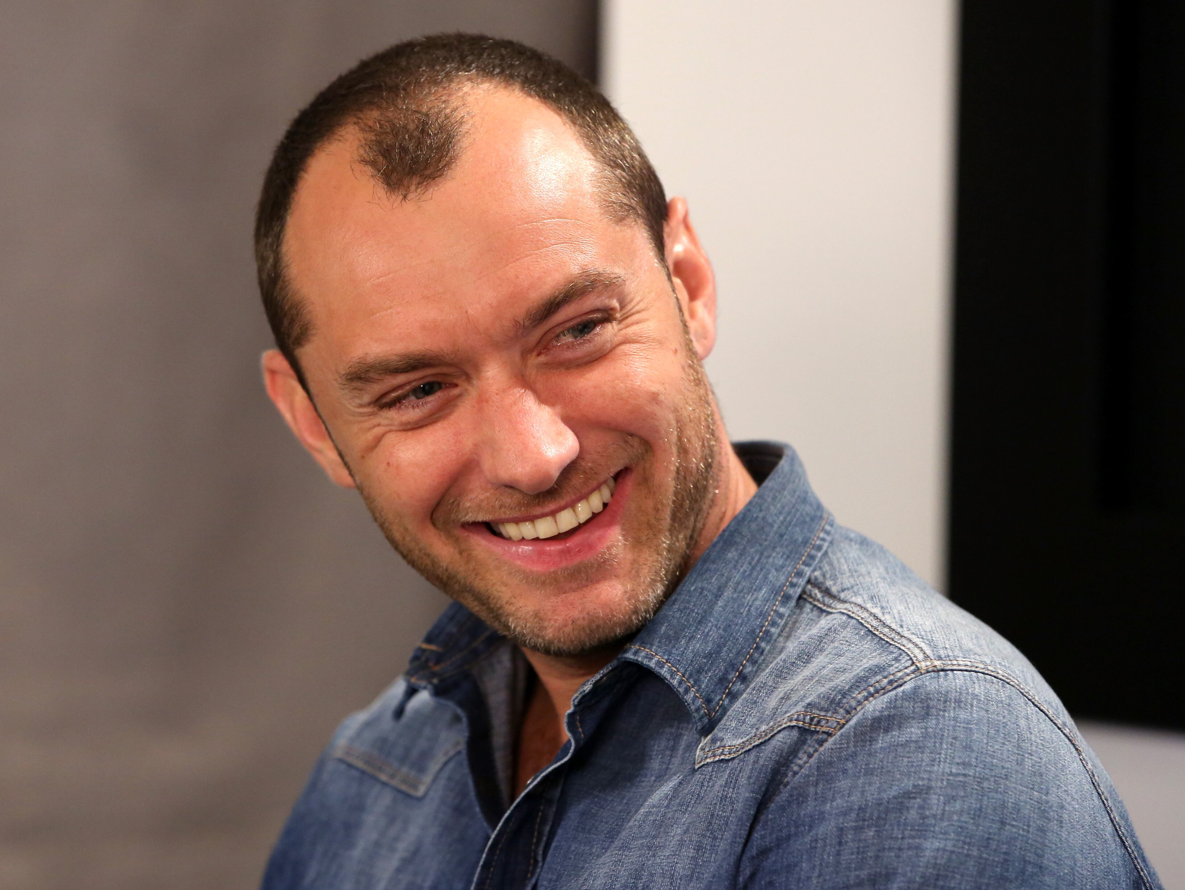 TORONTO, ON - SEPTEMBER 09: Actor Jude Law speaks at Variety Studio presented by Moroccanoil at Holt Renfrew during the 2013 Toronto International Film Festival on September 9, 2013 in Toronto, Canada. (Photo by Jonathan Leibson/Getty Images for Variety)
