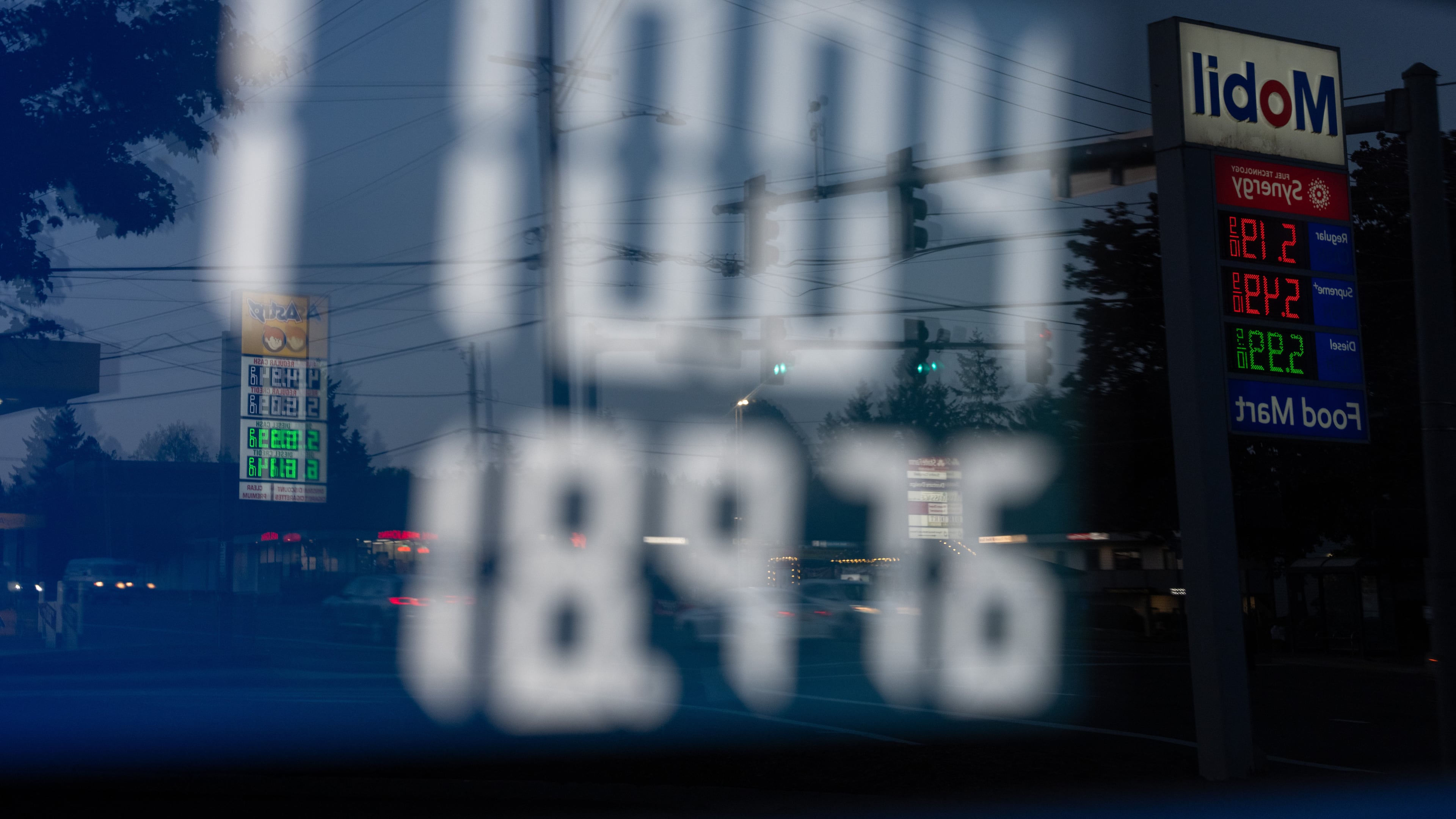 FILE - A display shows $110.04 for gasoline on a fuel pump at a Mobil gas station on Wednesday, April 29, 2026, in Portland, Ore. (AP Photo/Jenny Kane, File)