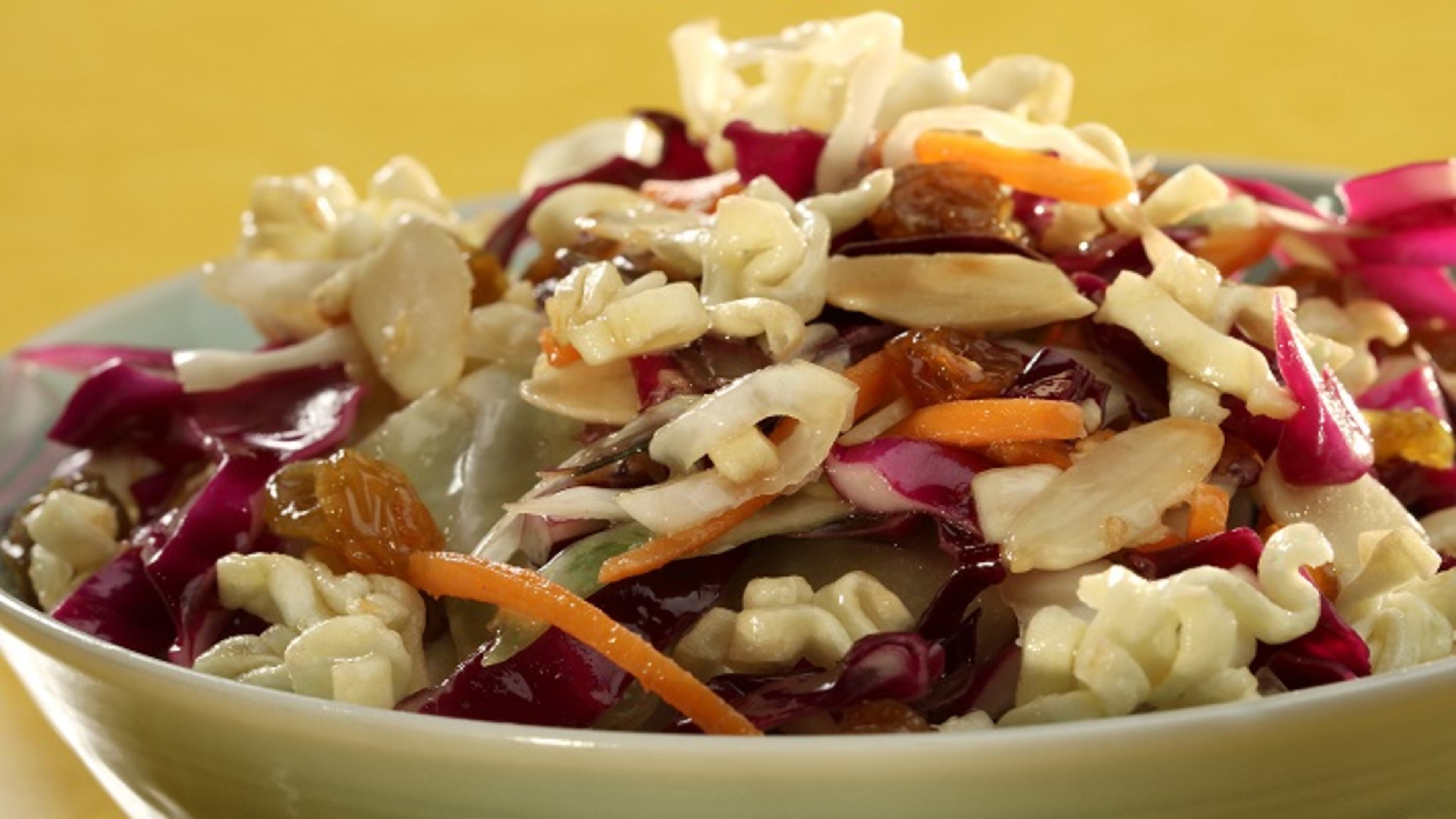 Ramen turns up as an unexpected crispy garnish for slaw. (Michael Tercha/Chicago Tribune/TNS)