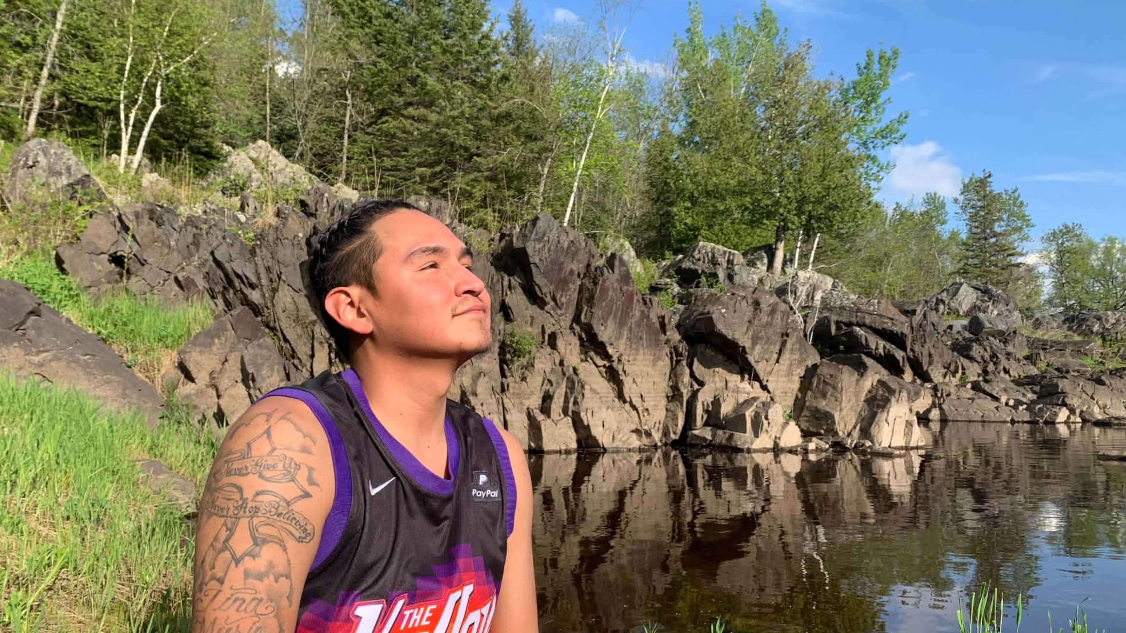 This photo provided by Kayla Jackson shows Peter Martin at Jay Cooke State Park in Carlton, Minn., May 21, 2021. (Kayla Jackson via AP)