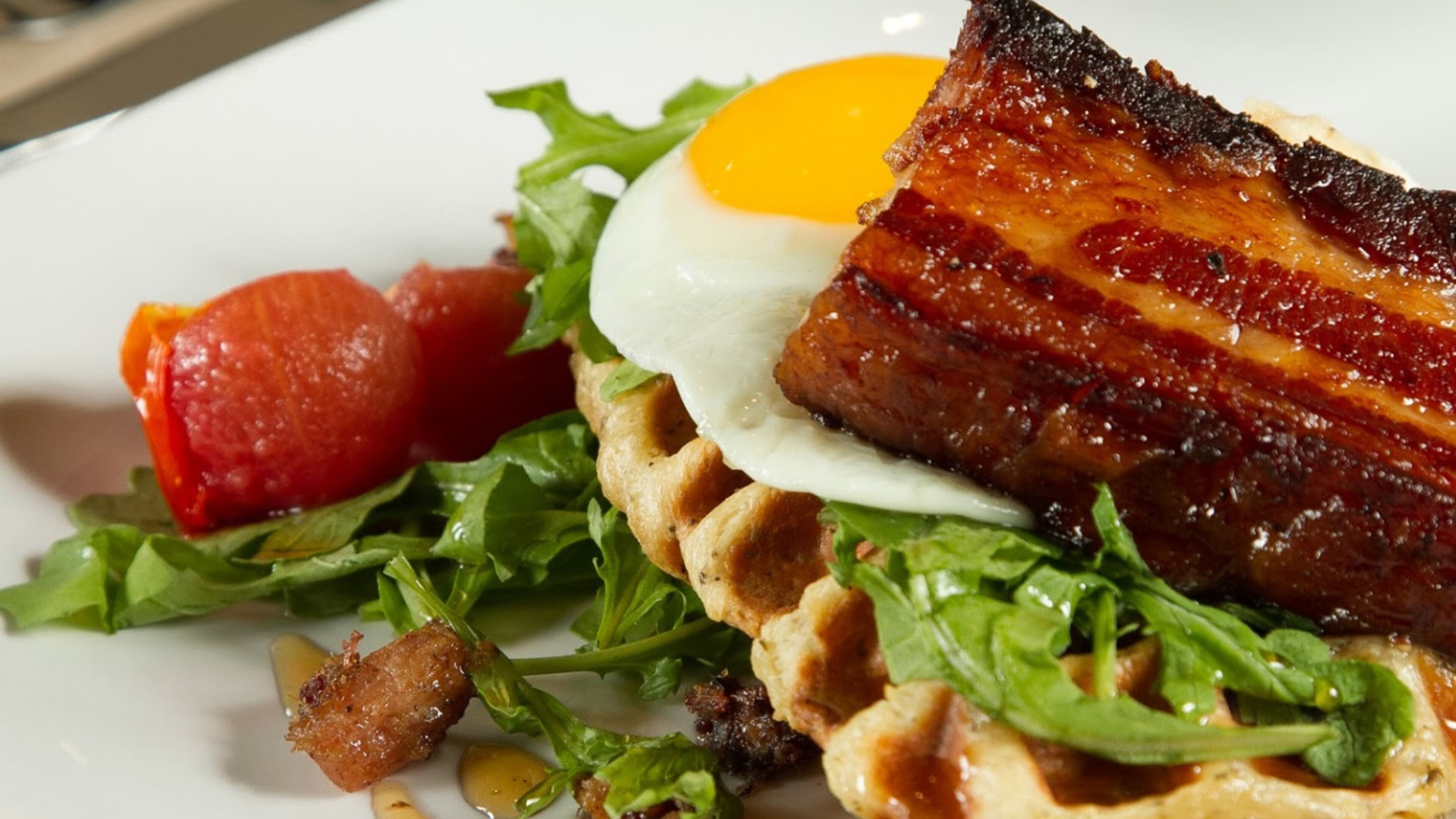 Praise the Lard from the menu of the Waffle Experience. / Courtesy of the Waffle Experience