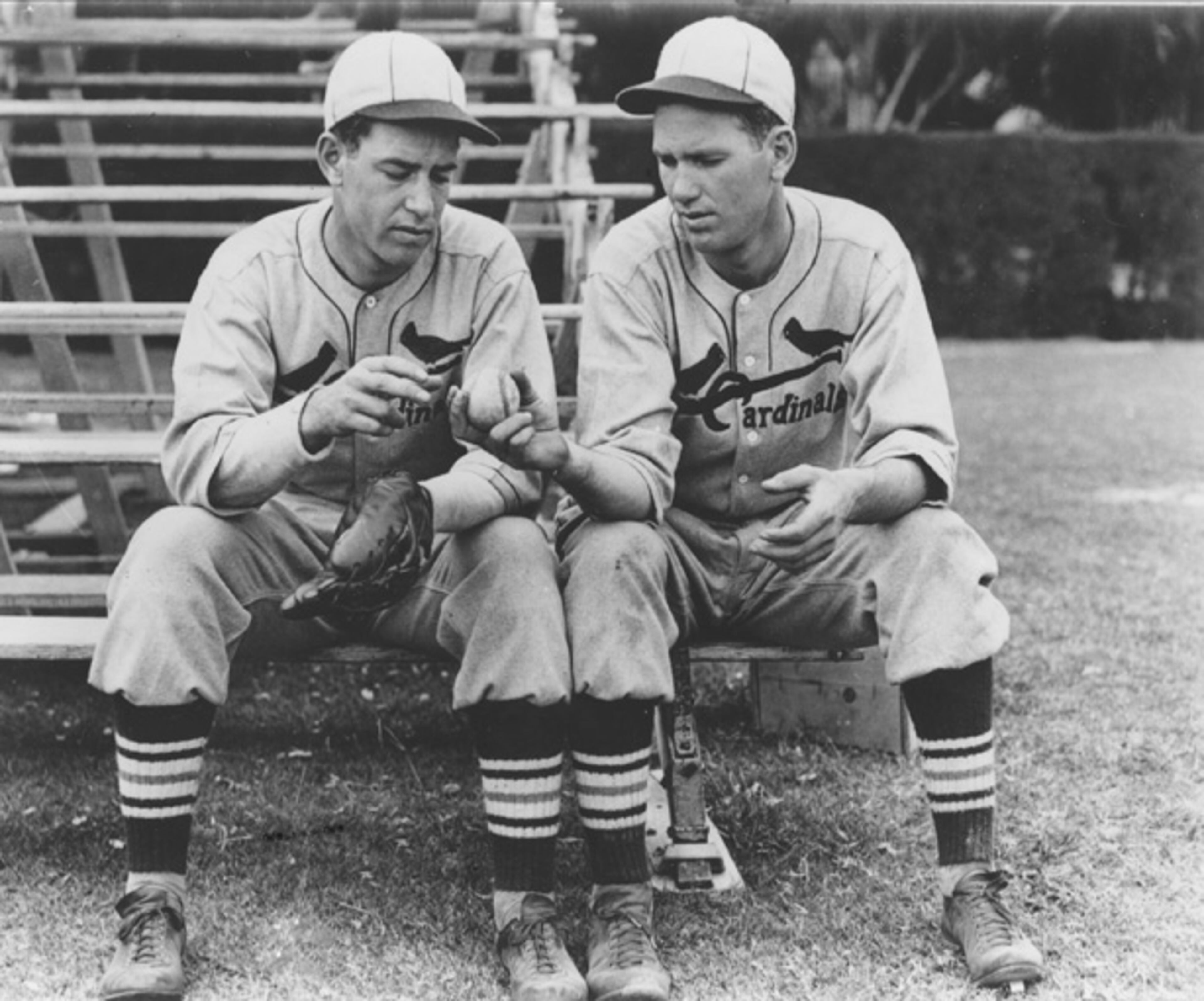 Brothers Paul "Daffy" Dean (left), and Jerome "Dizzy" Dean were both pitchers for the St. Louis Cardinals in from 1934 till 1937.