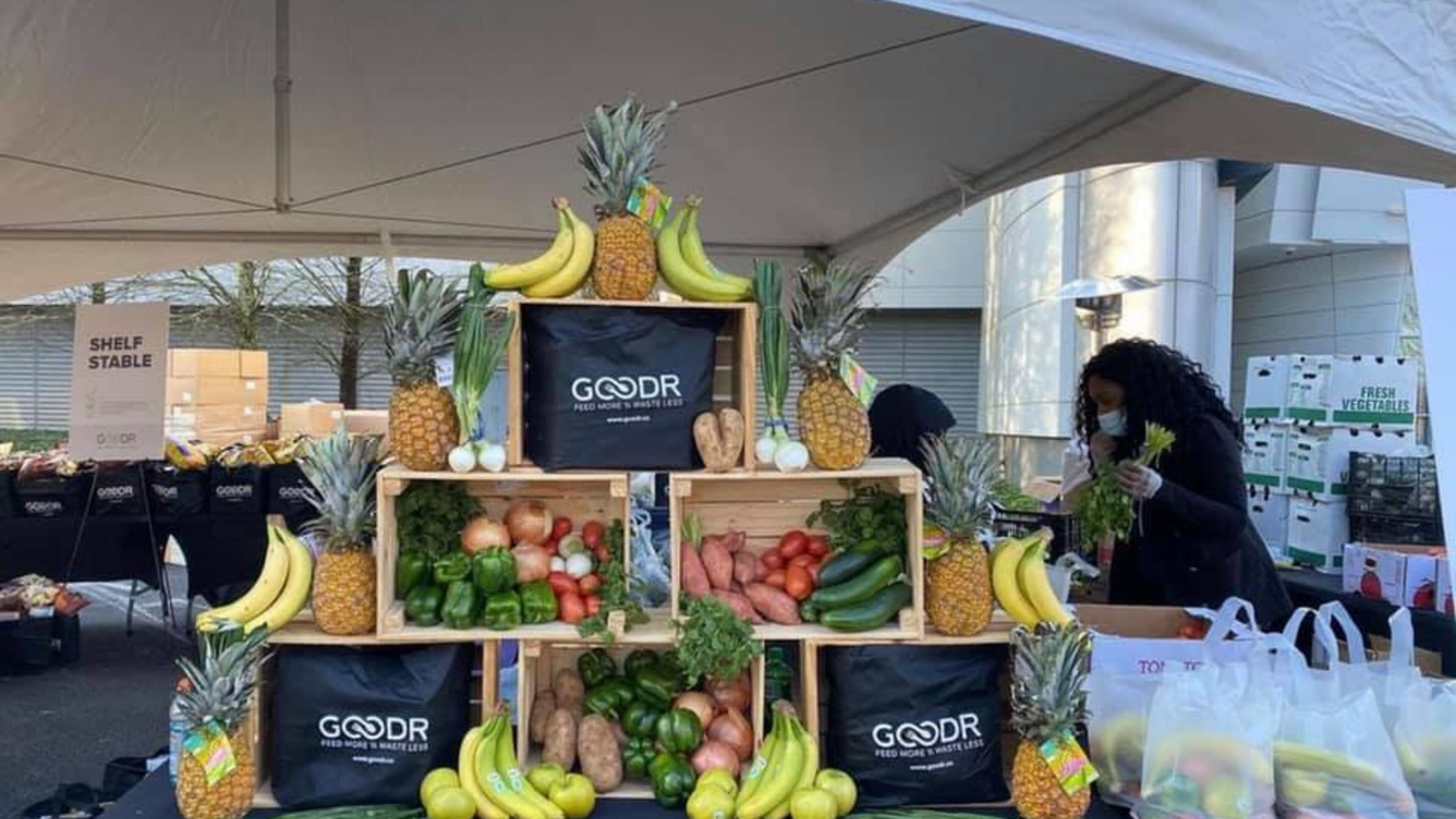 Gwinnett County and Goodr are partnering to provide two Pop-Up Markets in December with a week’s worth of groceries for each family that will include meat or fish, eggs, breakfast meat, milk (or non-dairy substitutes), breakfast cereal, pantry staples and fresh vegetables. (Courtesy Goodr.co)