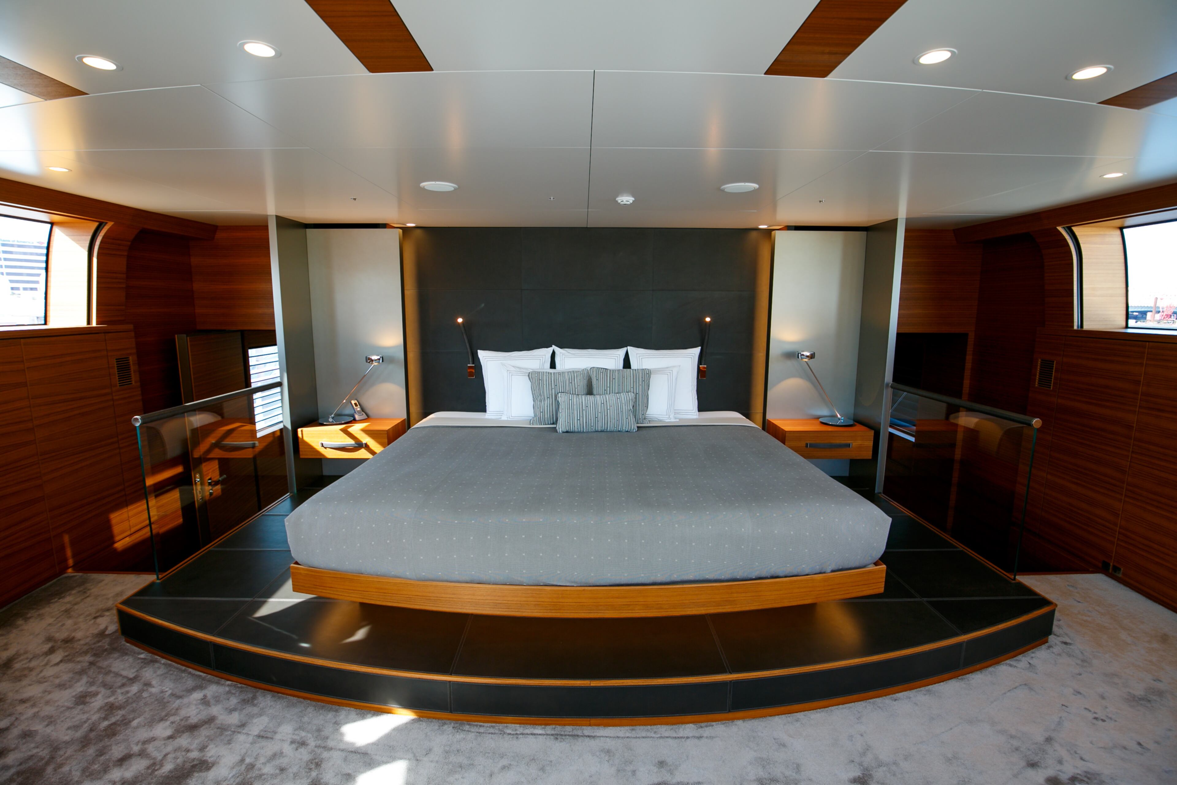 The 253 foot Silver Fast, the world's largest and fastest aluminum motor yacht, is for sale through Burgess for $86.94 million during the Palm Beach International Boat Show on March 17, 2016. (Richard Graulich / The Palm Beach Post)