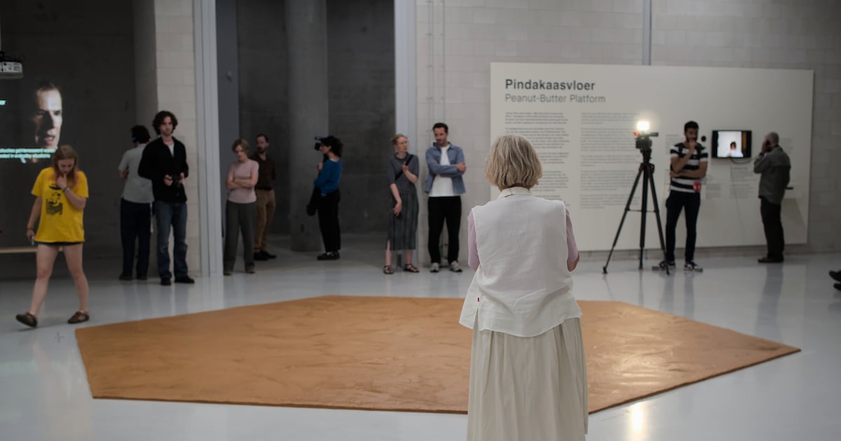 Sweet: Peanut butter floor returns to Dutch museum as tribute to late artist