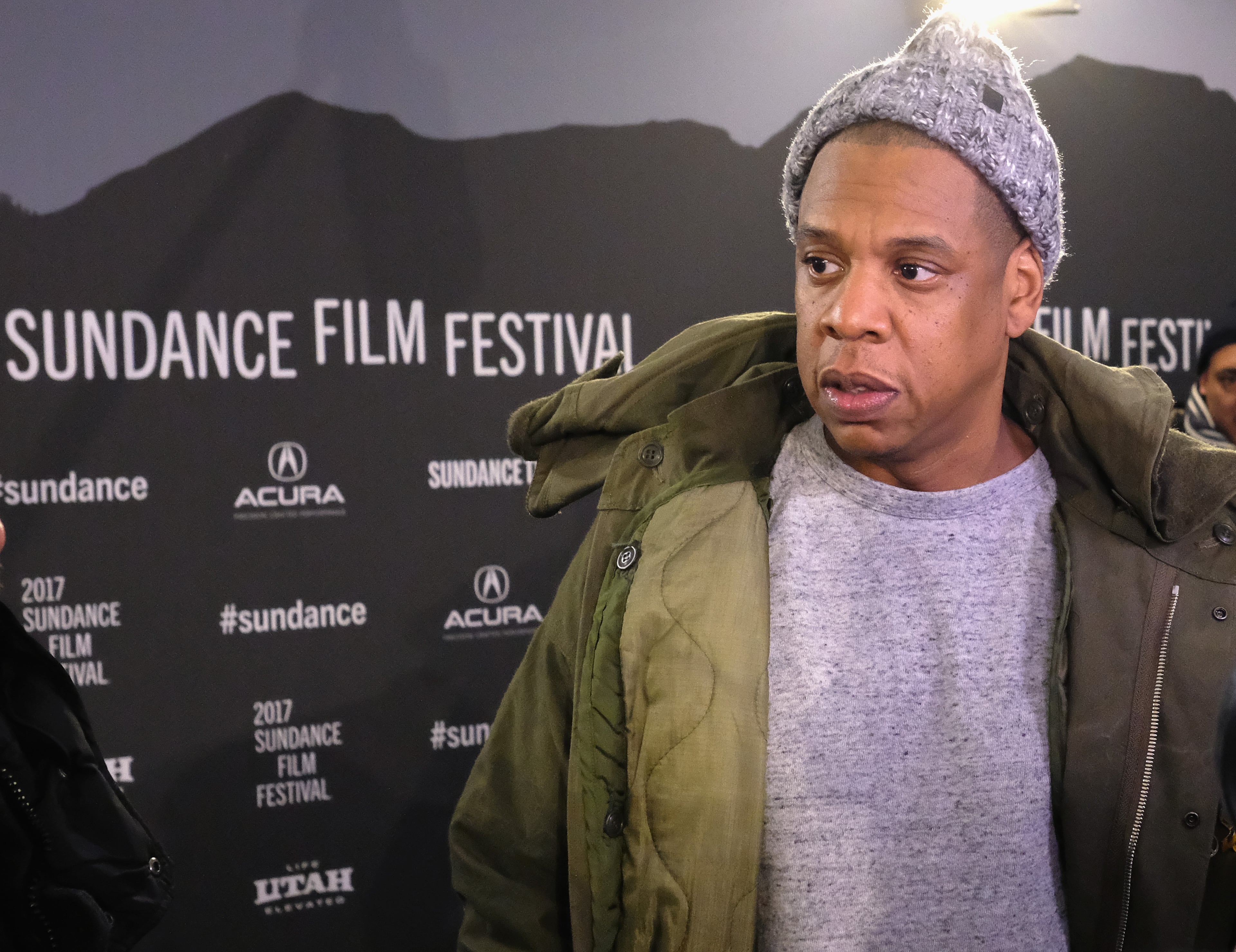 PARK CITY, UT - JANUARY 25: Jay Z attends the "Time: The Kalief Browder Story" Premiere - 2017 Sundance Film Festival at The Marc Theatre on January 25, 2017 in Park City, Utah. (Photo by Nicholas Hunt/Getty Images for Sundance Film Festival)
