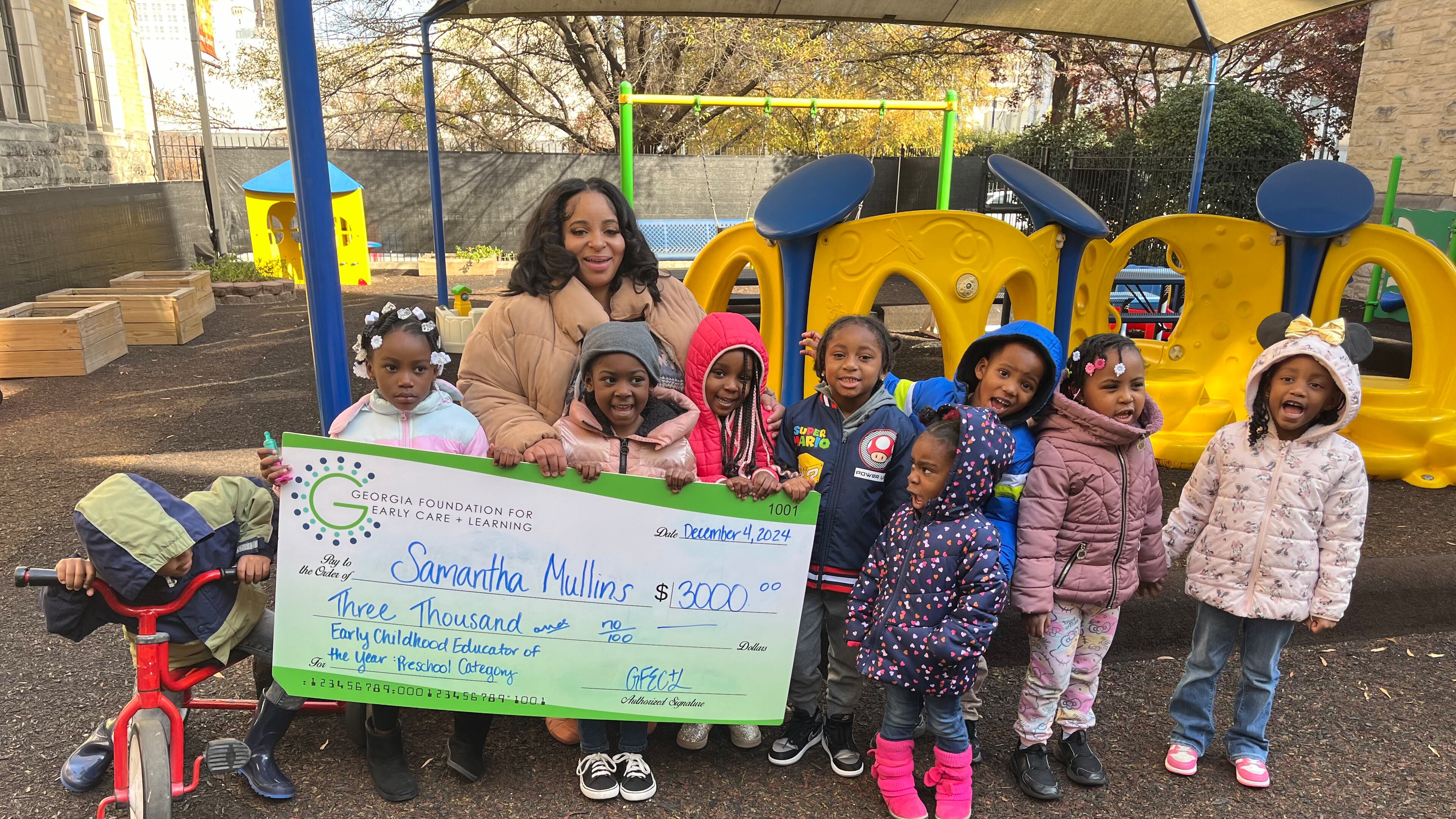 Samantha Mullins from Our House Inc. in Atlanta is the 2024-2025 Georgia Early Childhood Educator of the Year in the preschool category, named by the state Department of Early Care and Learning. (Courtesy)