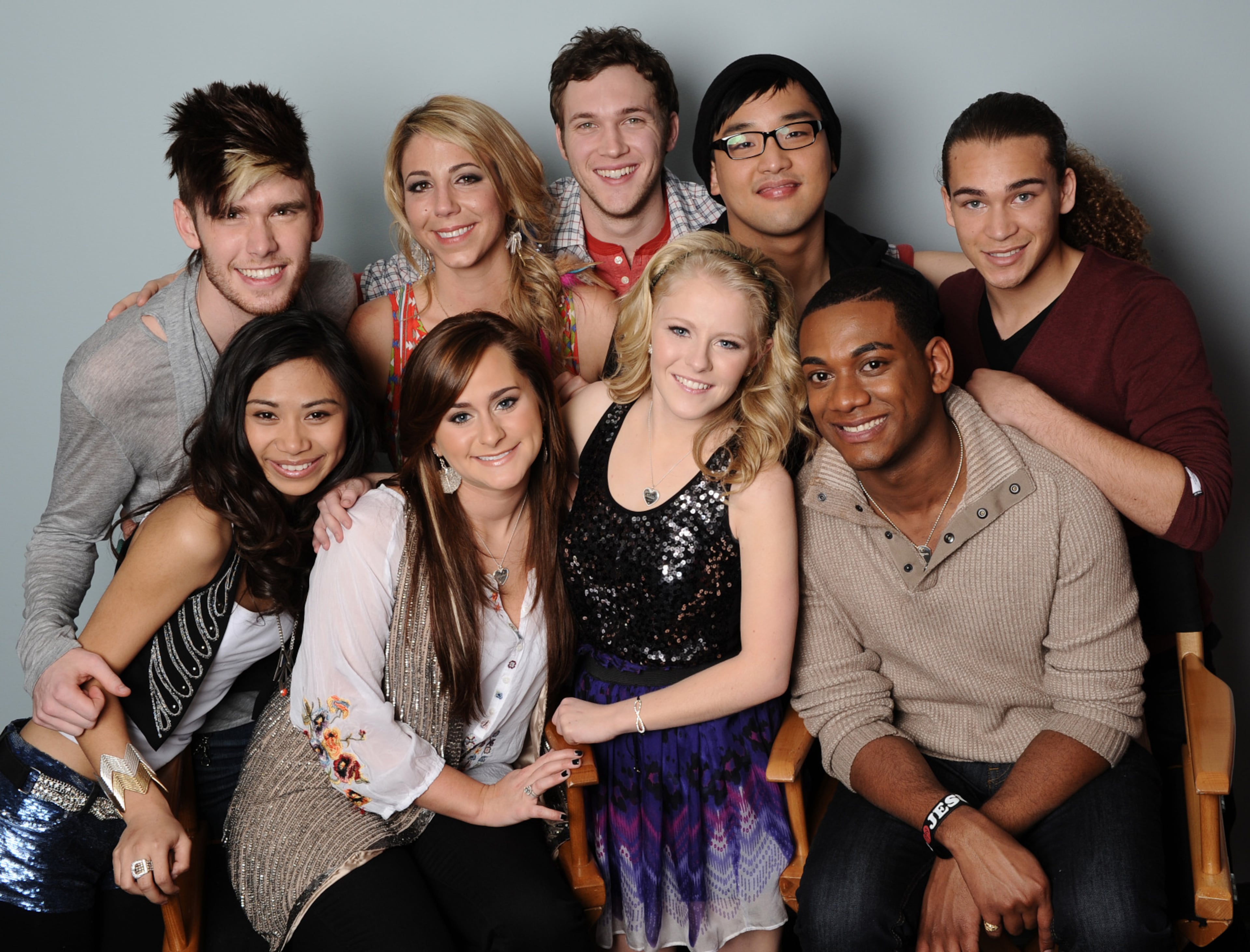 AMERICAN IDOL: The Final 9: Clockwise From Top L; Colton Dixon, Elise Testone, Phillip Phillips, Heejun Han, DeAndre Brackensick, Josh Ledet, Hollie Cavanaugh, Skylar Laine and Jessica Sanchez. CR: Michael Becker / FOX.