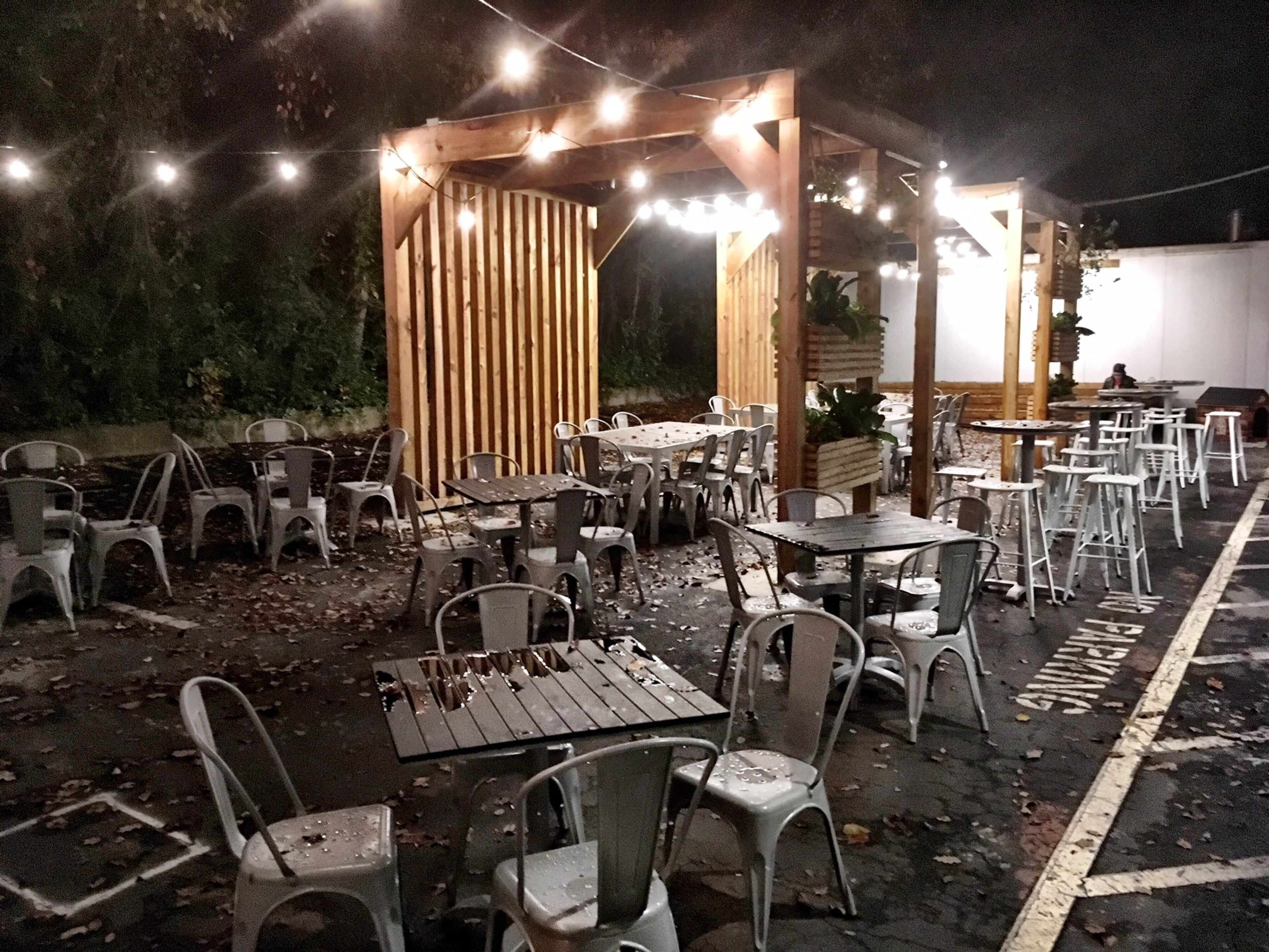 When Oak Brewpub reopens in Oakhurst, let’s hope the patio remains spacious and homey. CONTRIBUTED BY WYATT WILLIAMS