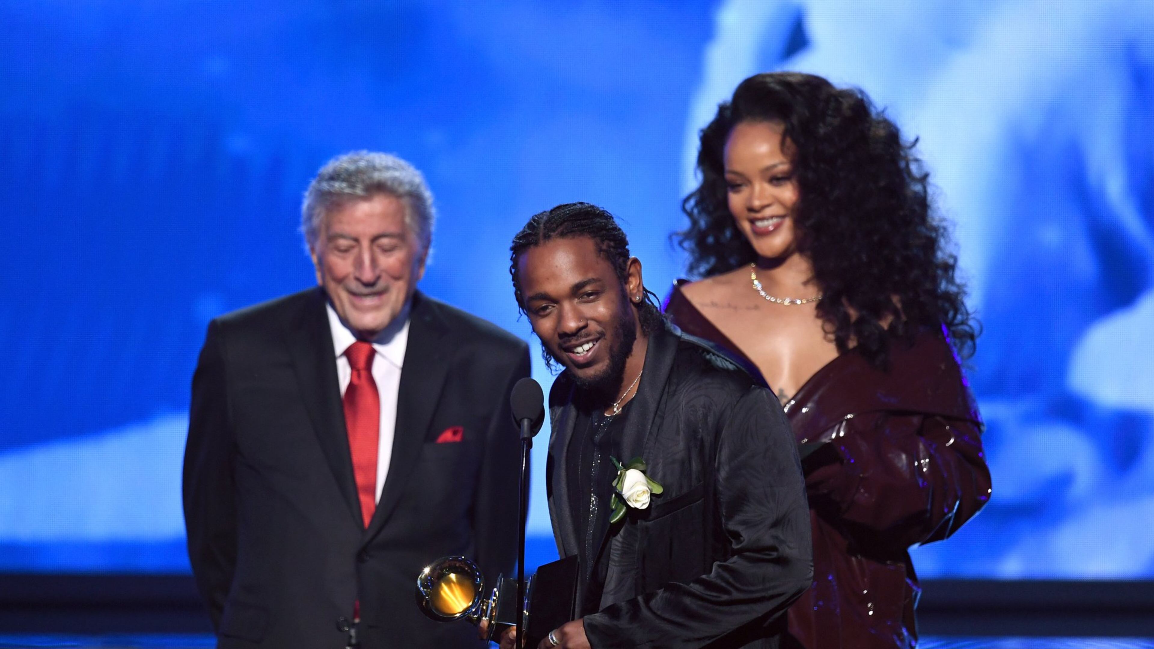 Kendrick Lamar is the big winner at the Grammys so far. Photo: Getty Images