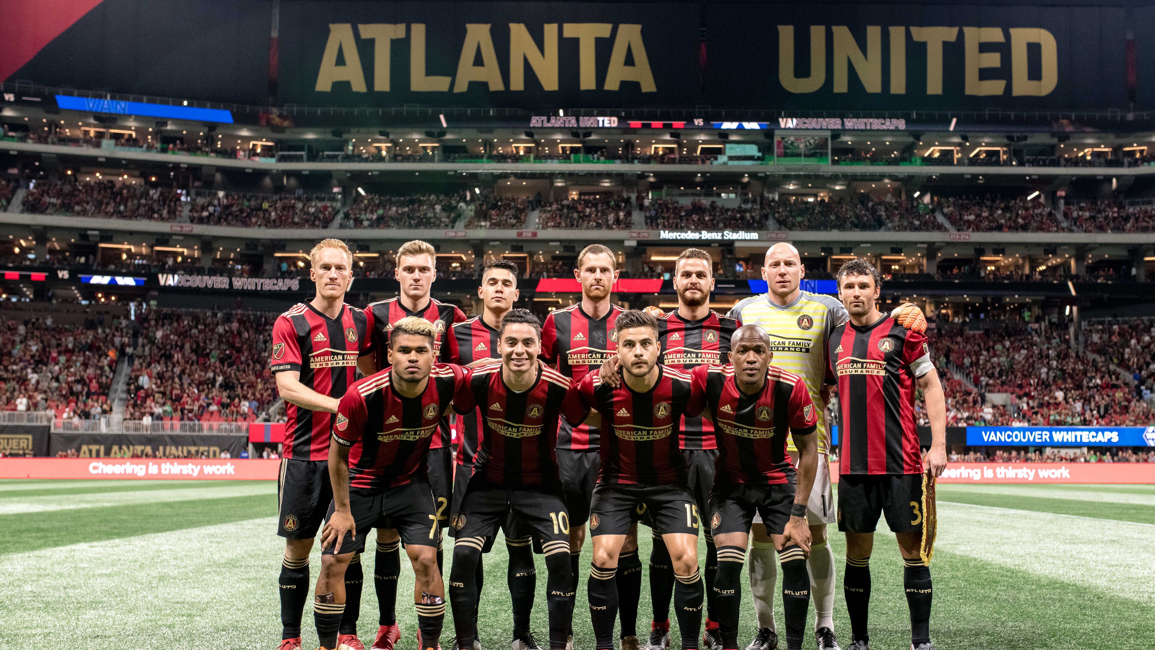Atlanta United's starting 11 for Saturday's game against Vancouver at Mercedes-Benz Stadium. (Atlanta United)