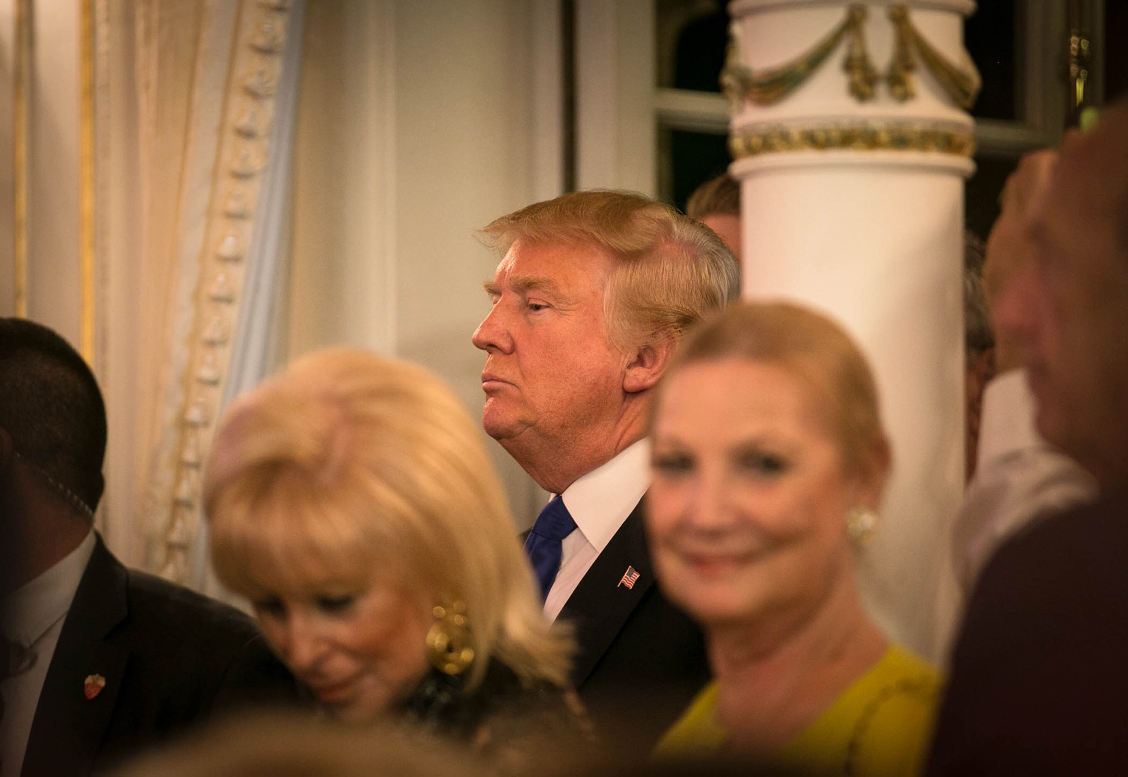 Donald J. Trump Super Tuesday Press Conference at Mar-A-Lago in Palm Beach, Florida on March 1, 2016. (Allen Eyestone / The Palm Beach Post)