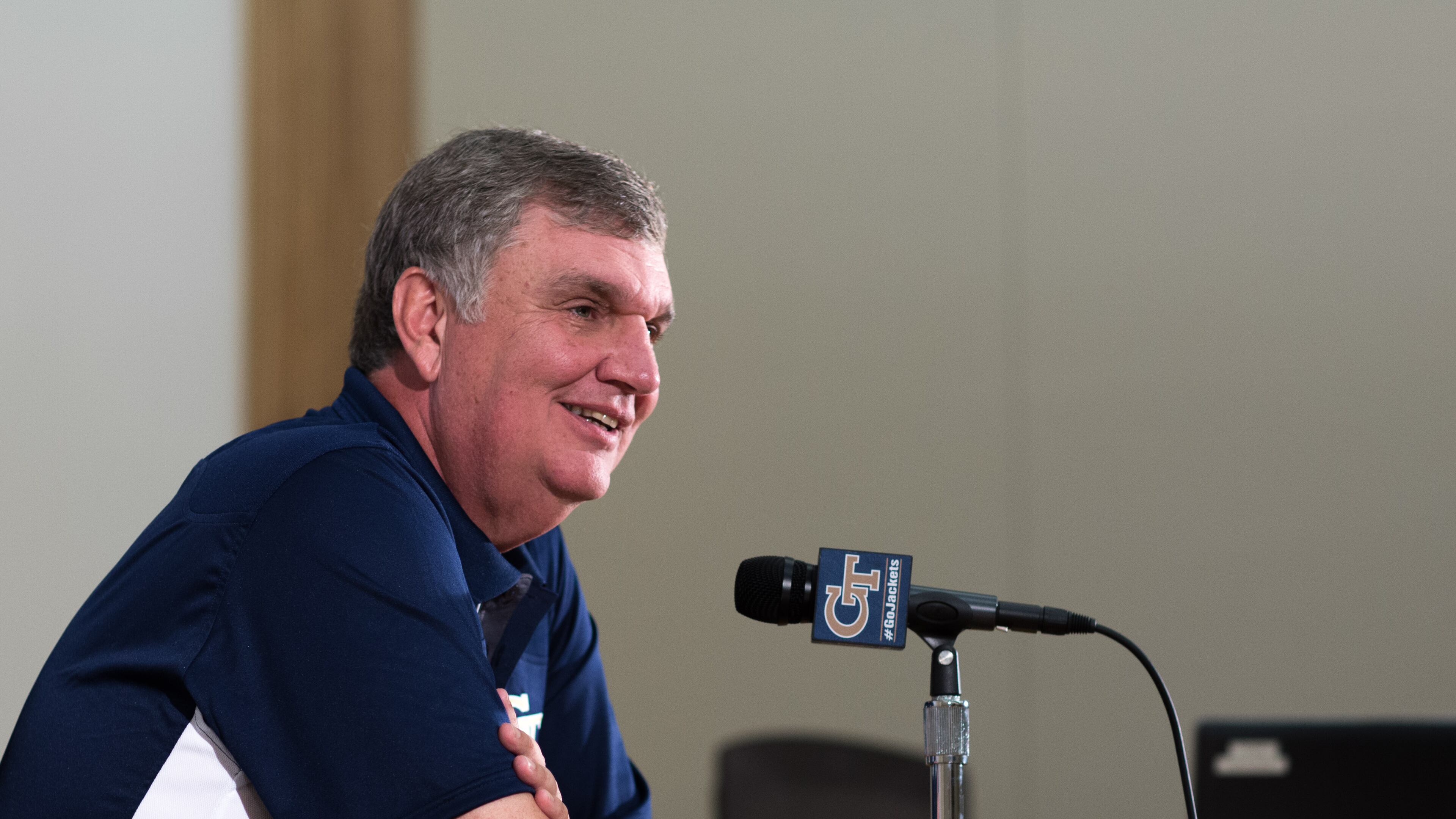 Georgia Tech coach Paul Johnson is looking for more help from the wide receivers. BRANDEN CAMP/SPECIAL