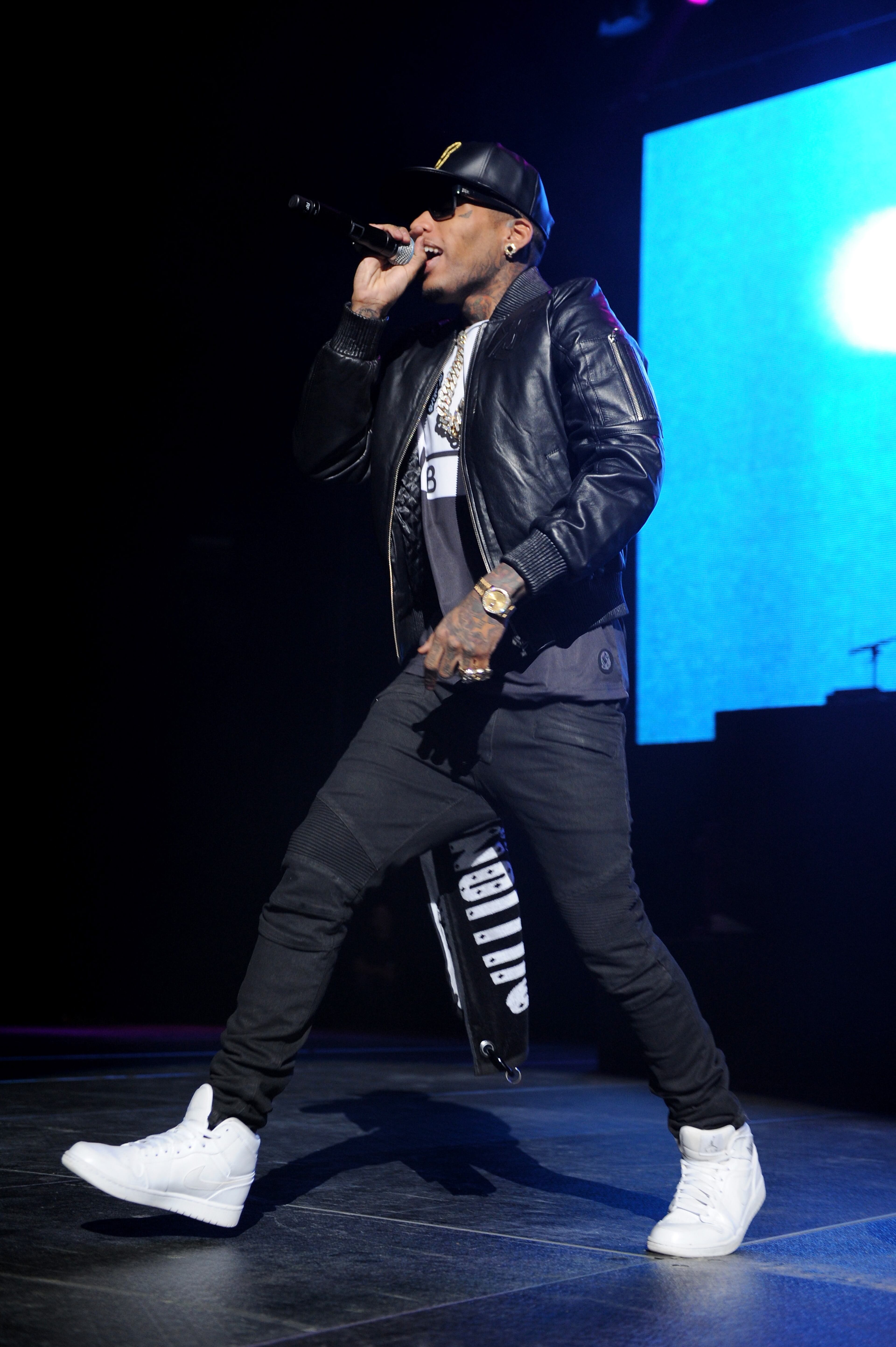 NEW YORK, NY - OCTOBER 30: Rapper Kid Ink performs on stage at Power 105.1's Powerhouse 2014 at Barclays Center of Brooklyn on October 30, 2014 in New York City. (Photo by Bryan Bedder/Getty Images for Power 105.1)