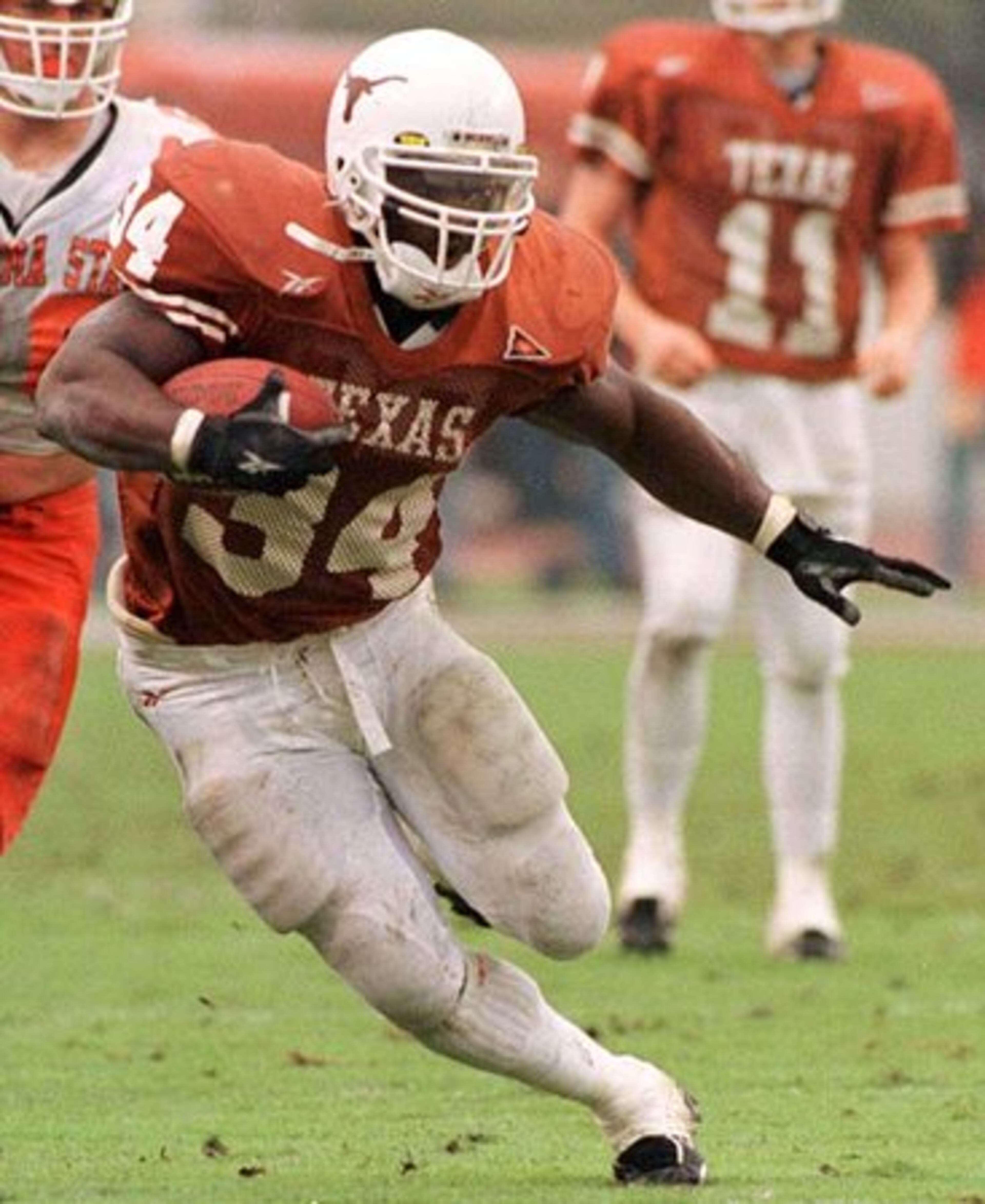 RICKY WILLIAMS, Texas / 1998 - Drafted 5th overall by the New Orleans Saints in the 1999 NFL Draft. With Saints from 1999-2001; Miami (2002-03; 2005; 2007-present); Toronto Argonauts (2006). Despite early retirements, marijuana use and his 2006 season-long NFL suspension, Williams (34) has rushed for nearly 8,900 yards in the pros.
