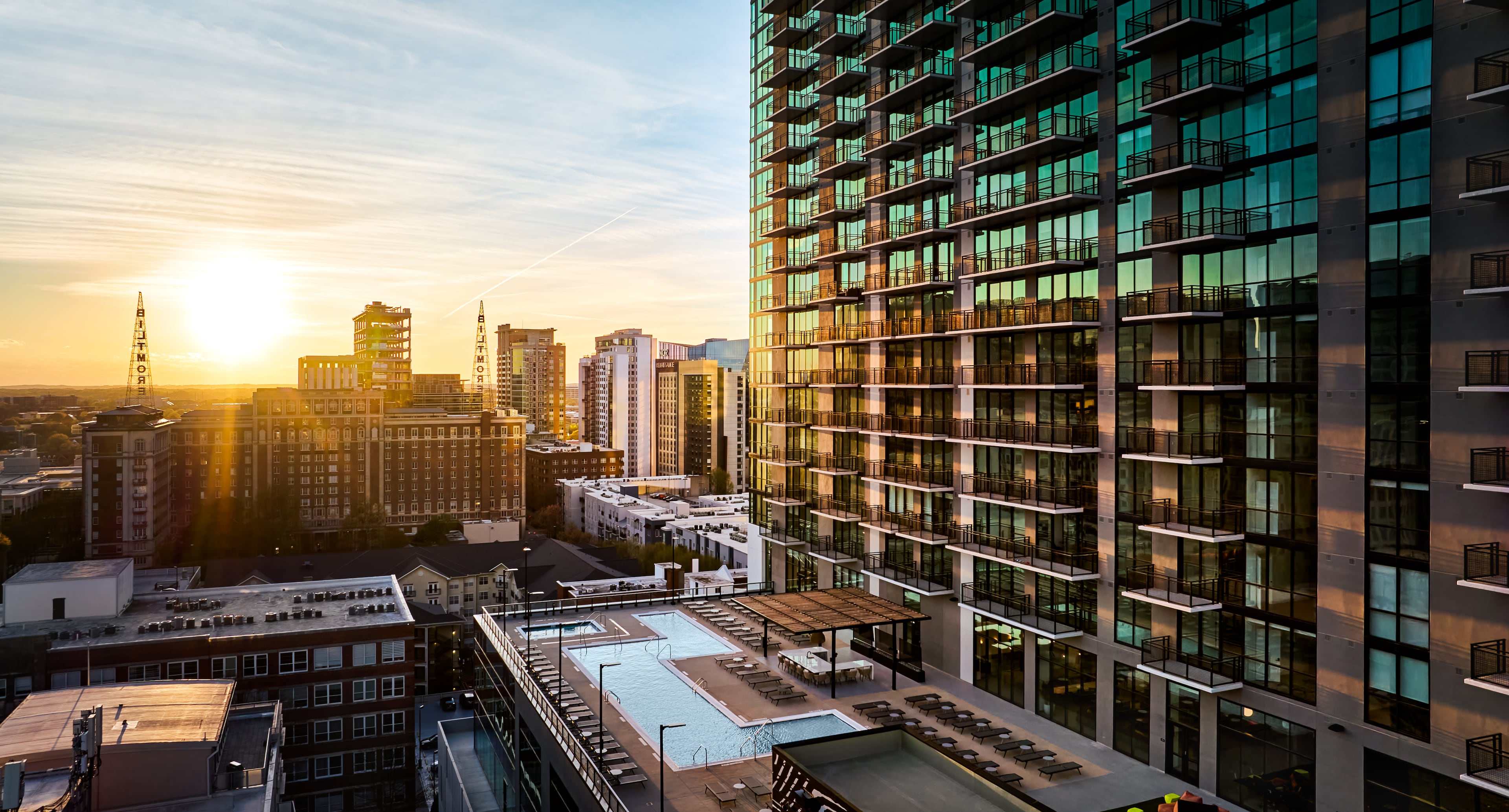 Society Atlanta is a 31-story residential tower at 811 Peachtree St., which opened in the summer of 2025. (Courtesy of Katie Bricker)