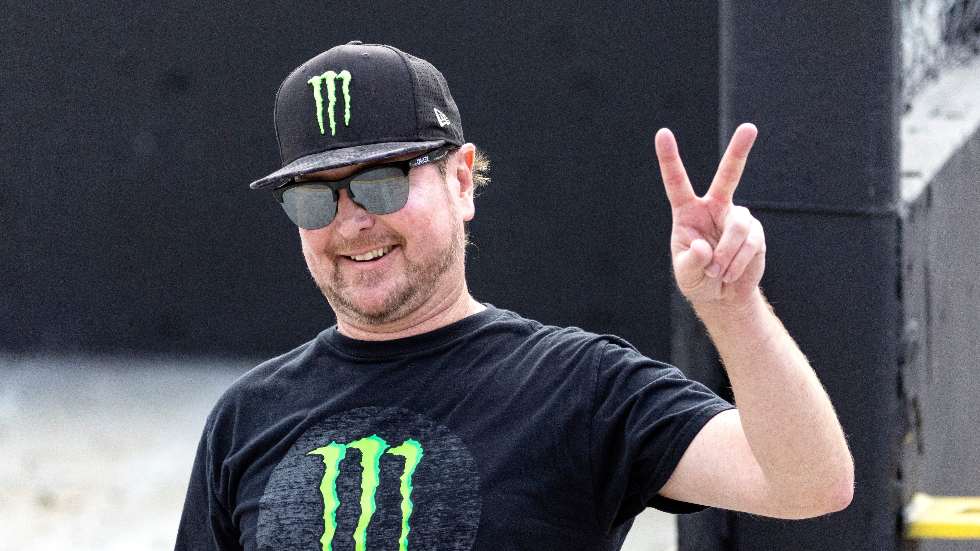 FILE - Driver Kurt Busch acknowledges fans before a NASCAR Cup Series auto race, Saturday, Sept. 16, 2023, in Bristol, Tenn. (AP Photo/Wade Payne,File)