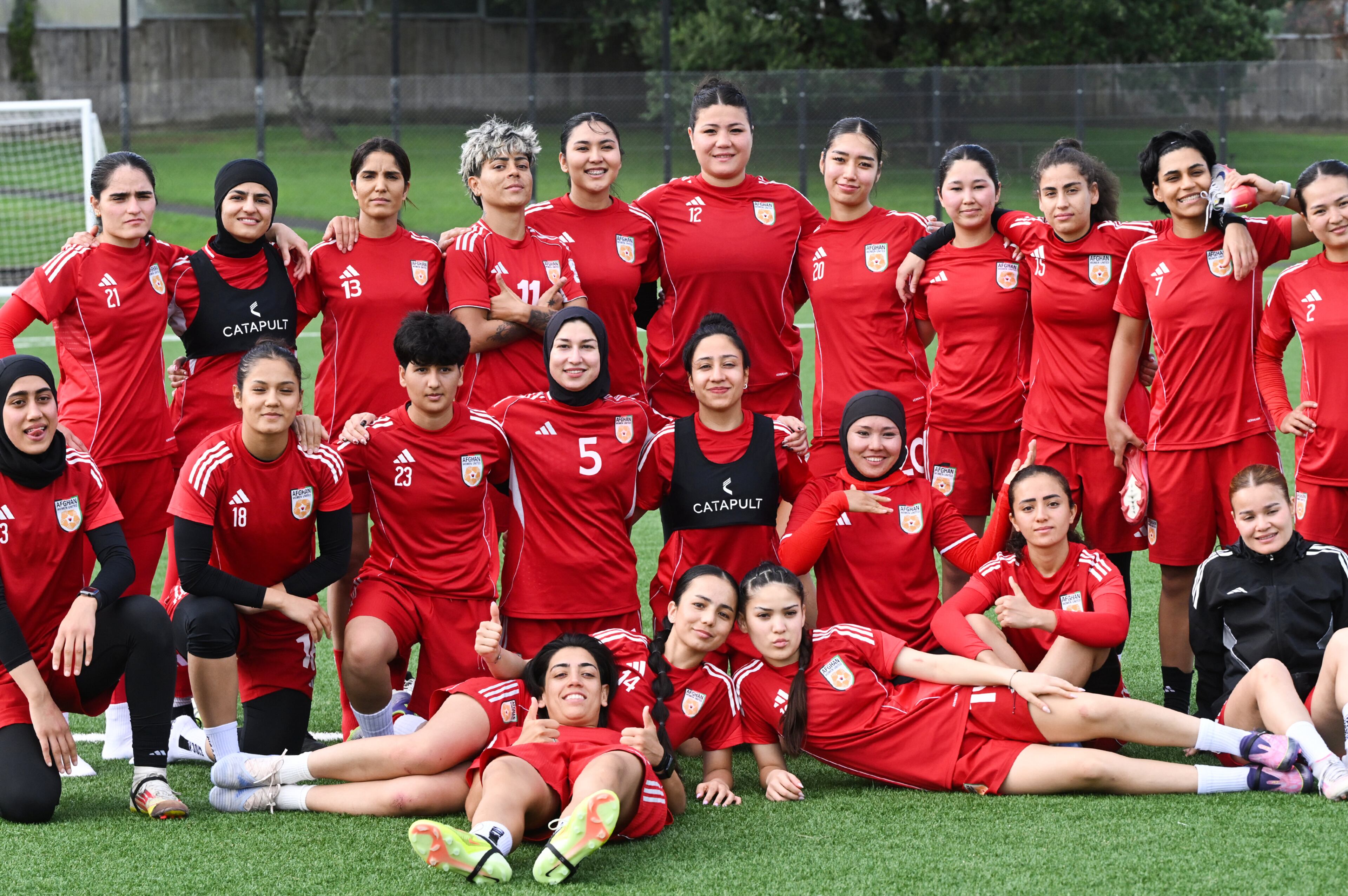 New Zealand Afghanistan Women Soccer Team