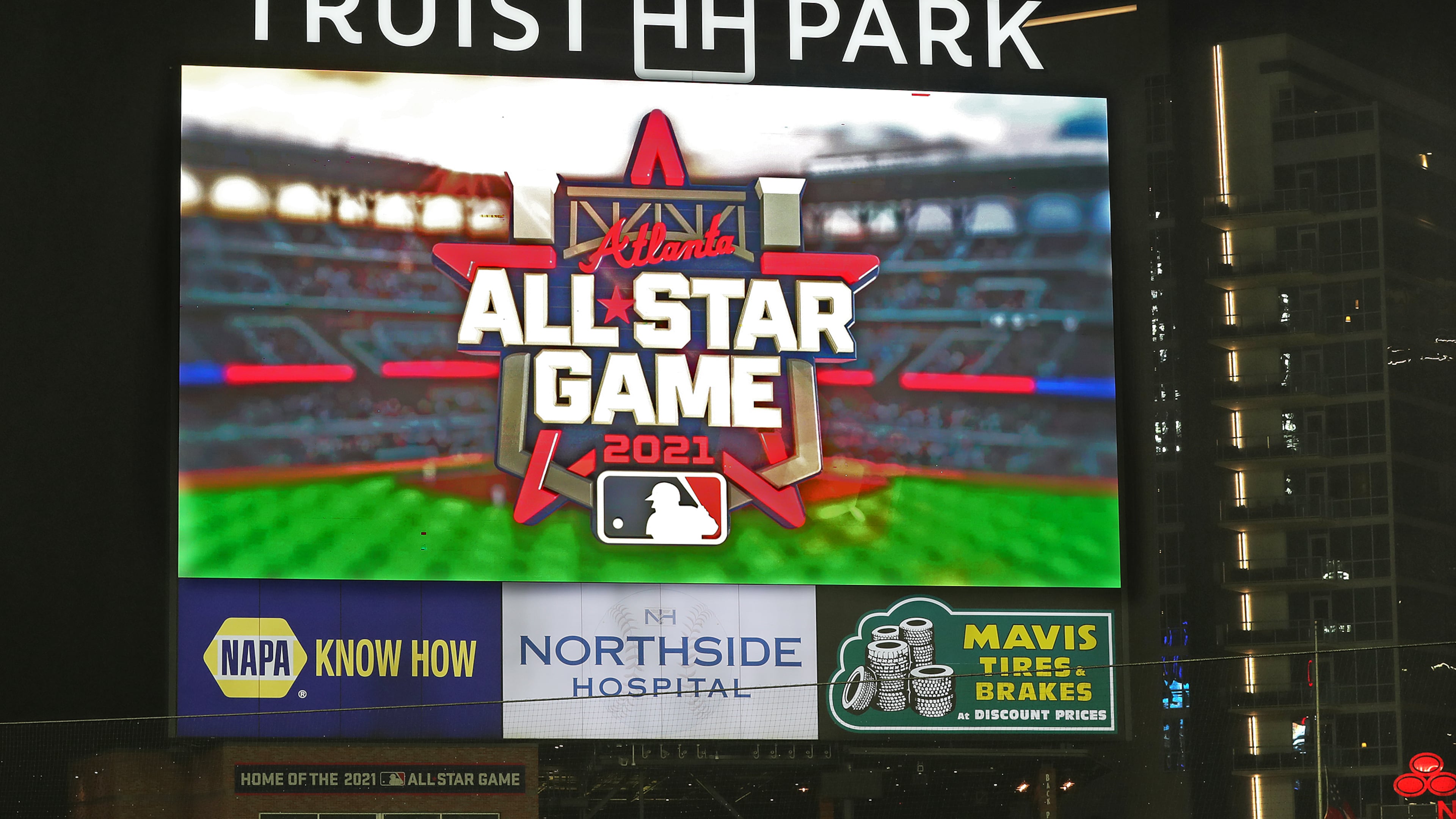 Major League Baseball, the Braves and officials from the City of Atlanta and Cobb County last year unveiled
the official logo of the 2021 All-Star Game. That game now will be moved out of Georgia.