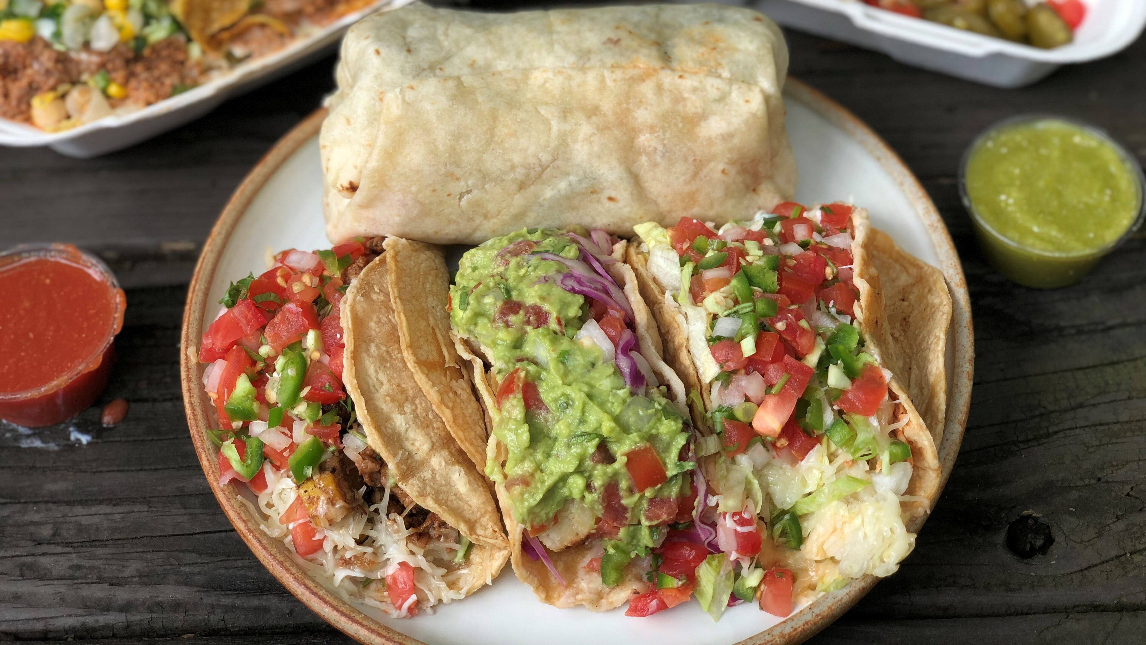 At Lake Burrito in Cumming, the portions are generous and the free toppings plentiful. CONTRIBUTED BY WENDELL BROCK