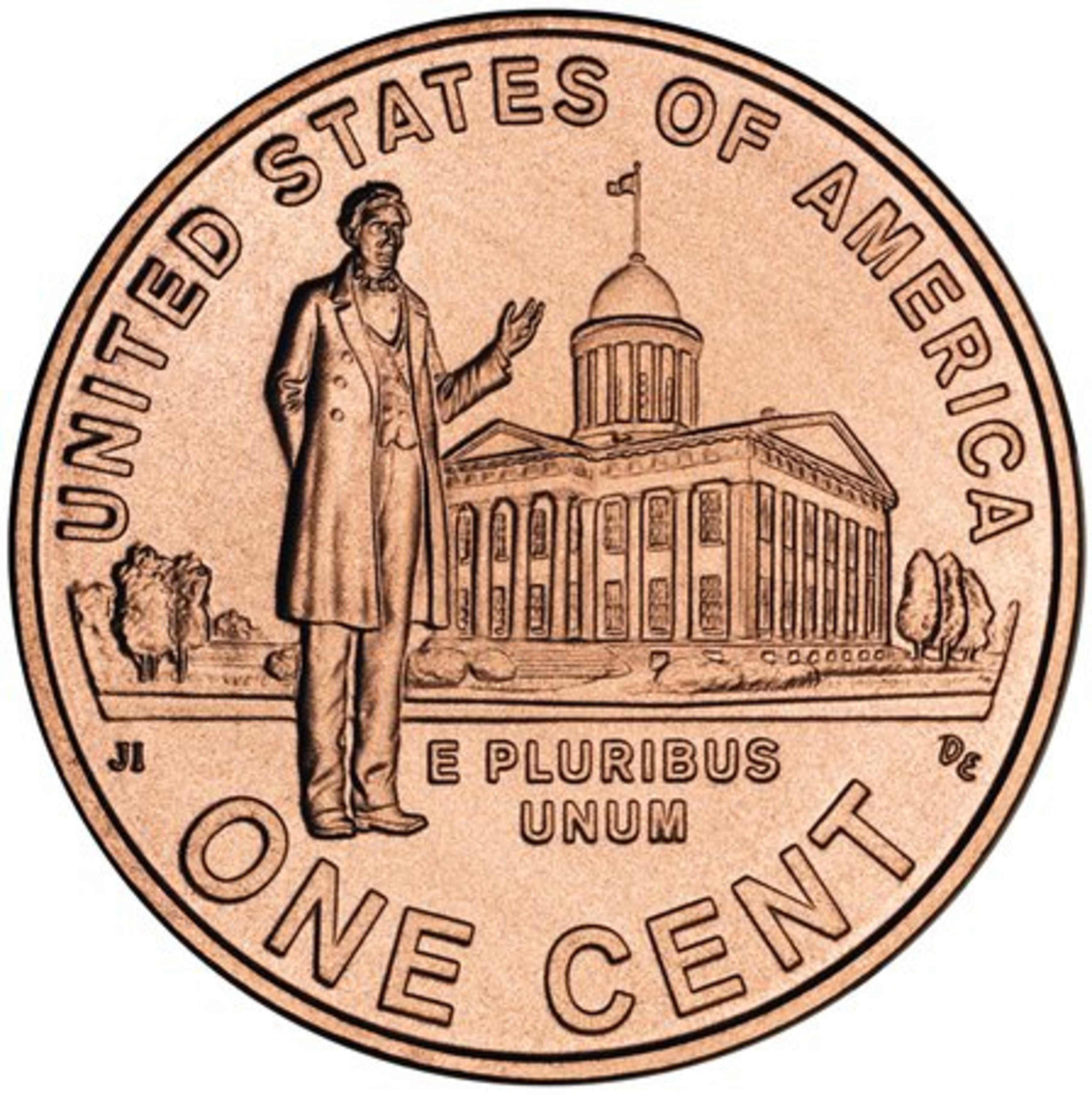 This design depicts Lincoln's professional life in Illinois, where he was elected to the state legislature before teaching himself to become a lawyer. In 1834, he won election to the state legislature and was admitted to the bar in 1837. He served four successive terms in the Illinois House of Representatives. In 1837, he made his first protest against slavery, stating that the institution was "founded on both injustice and bad policy."