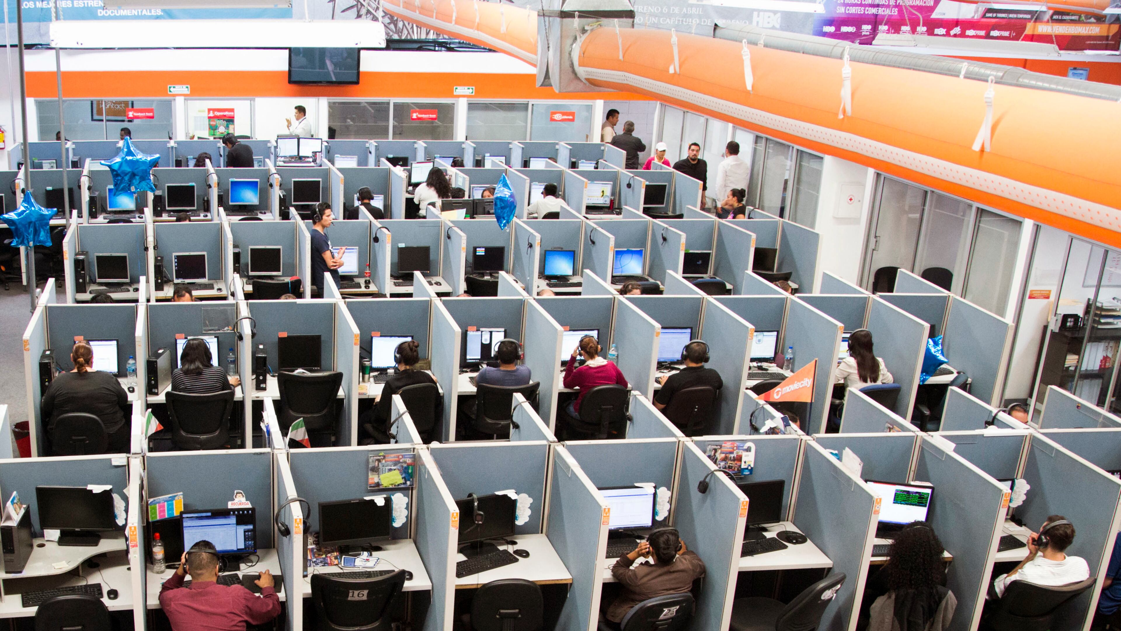 In this 2014 file photo, workers sit at desks at a call center in the northern border city of Tijuana, Mexico. AP/Alex Cossio