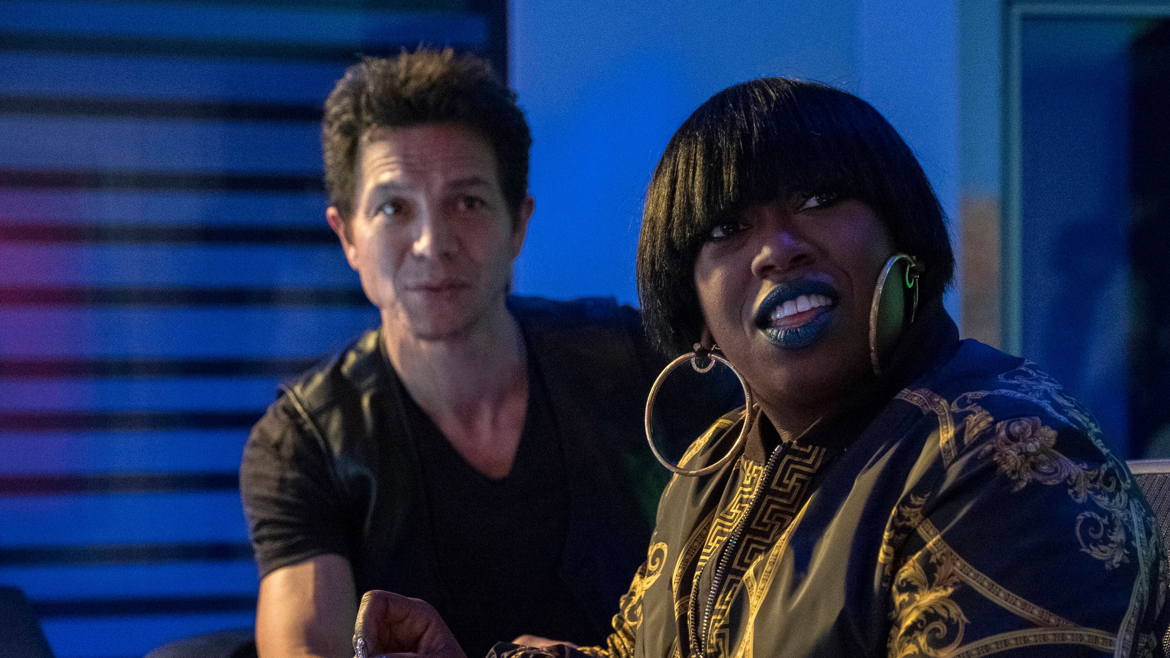 STAR: Pictured L-R: Benjamin Bratt and guest star Missy Elliott in the "Boy Trouble" episode of STAR airing Wednesday, March 1 (9:01-10:00 PM ET/PT) on FOX. ©2017 Fox Broadcasting Co. CR: Wilford Harewood/FOX