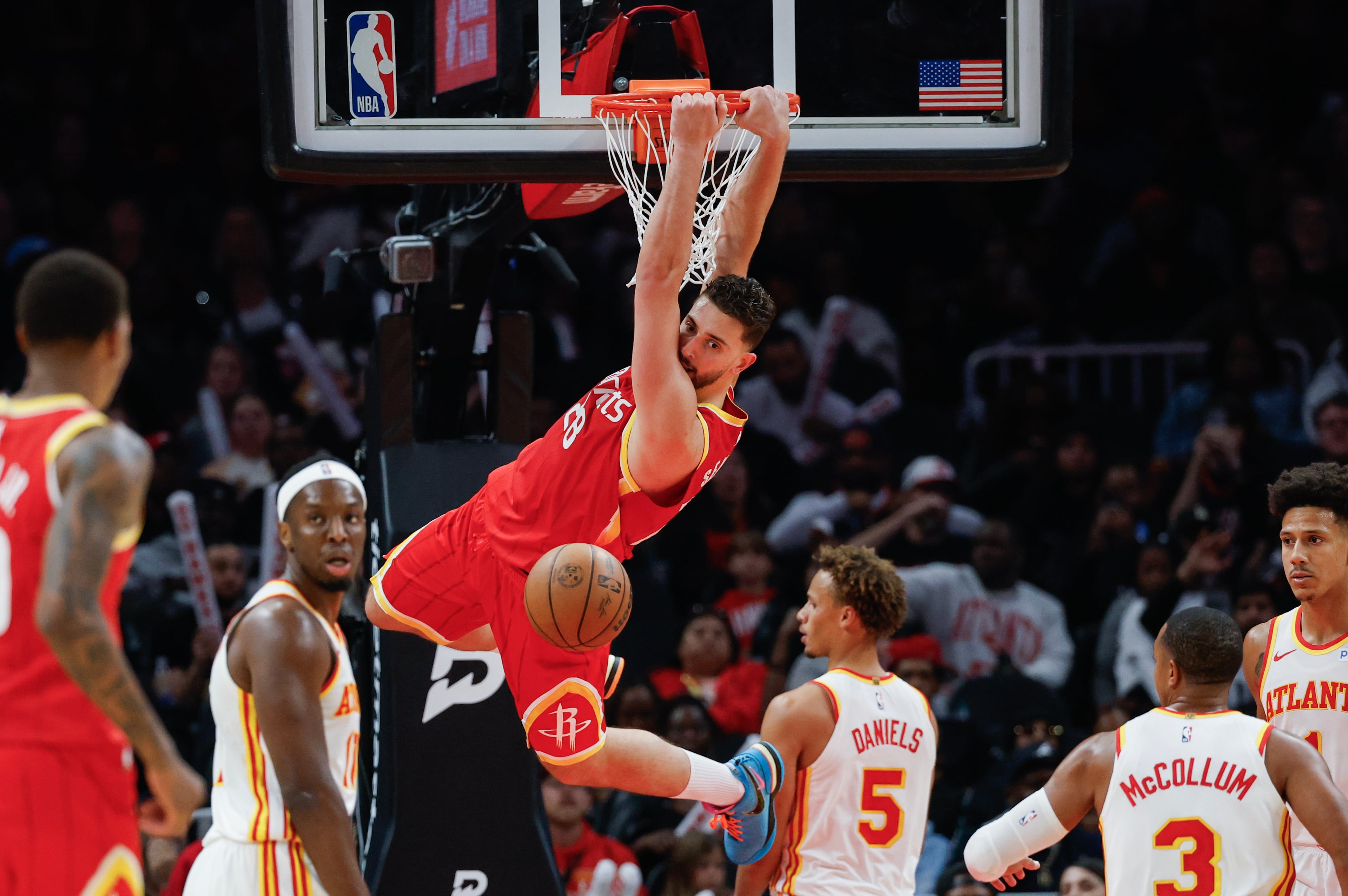 Rockets Hawks Basketball