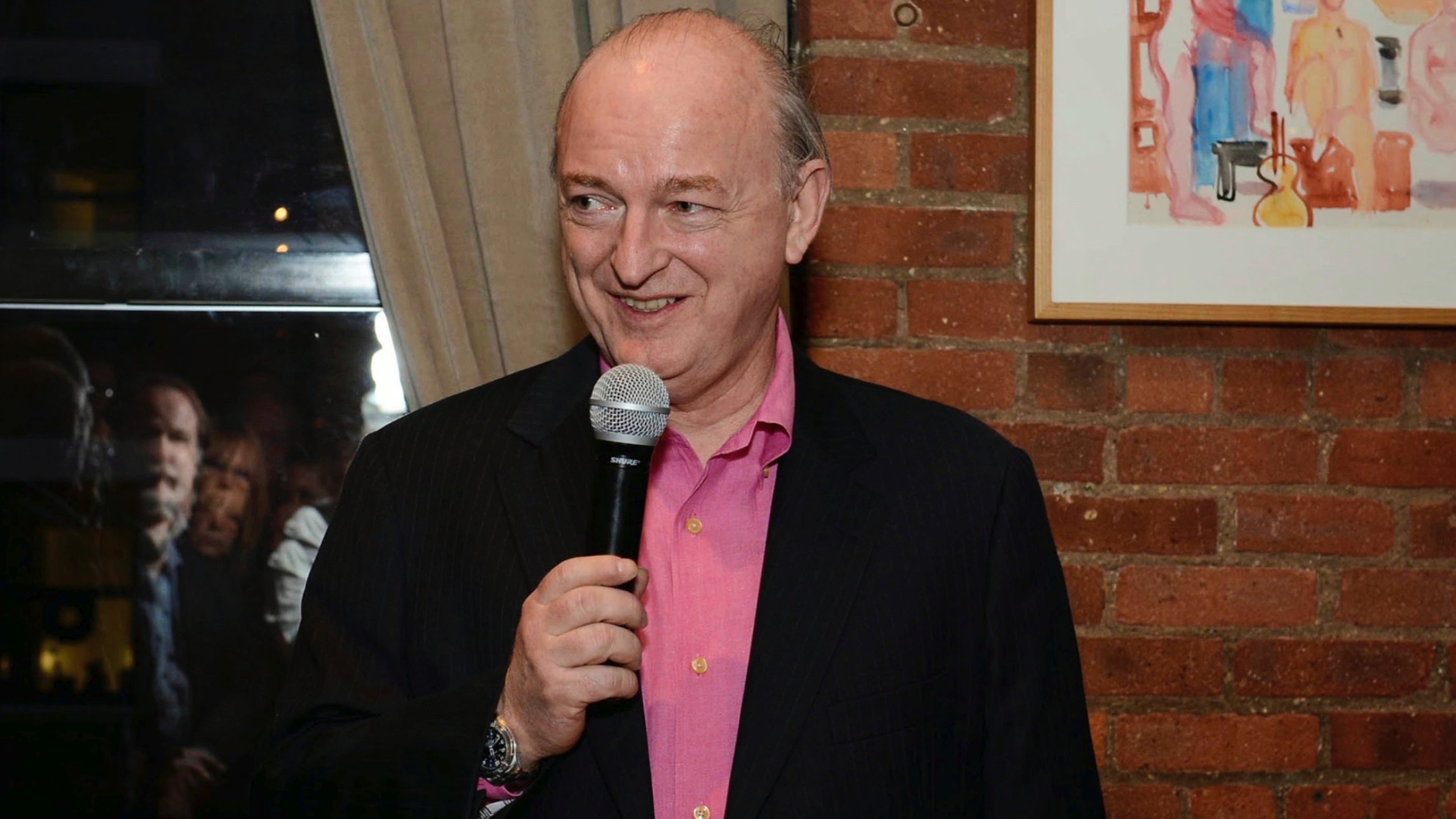 This image provided by The Kristen Ann Carr Fund shows Dave Marsh speaking at the KACF "A Night to Remember" event at the Tribeca Grill in New York, April 20, 2013. (Marc Levine/The Kristen Ann Carr Fund via AP)
