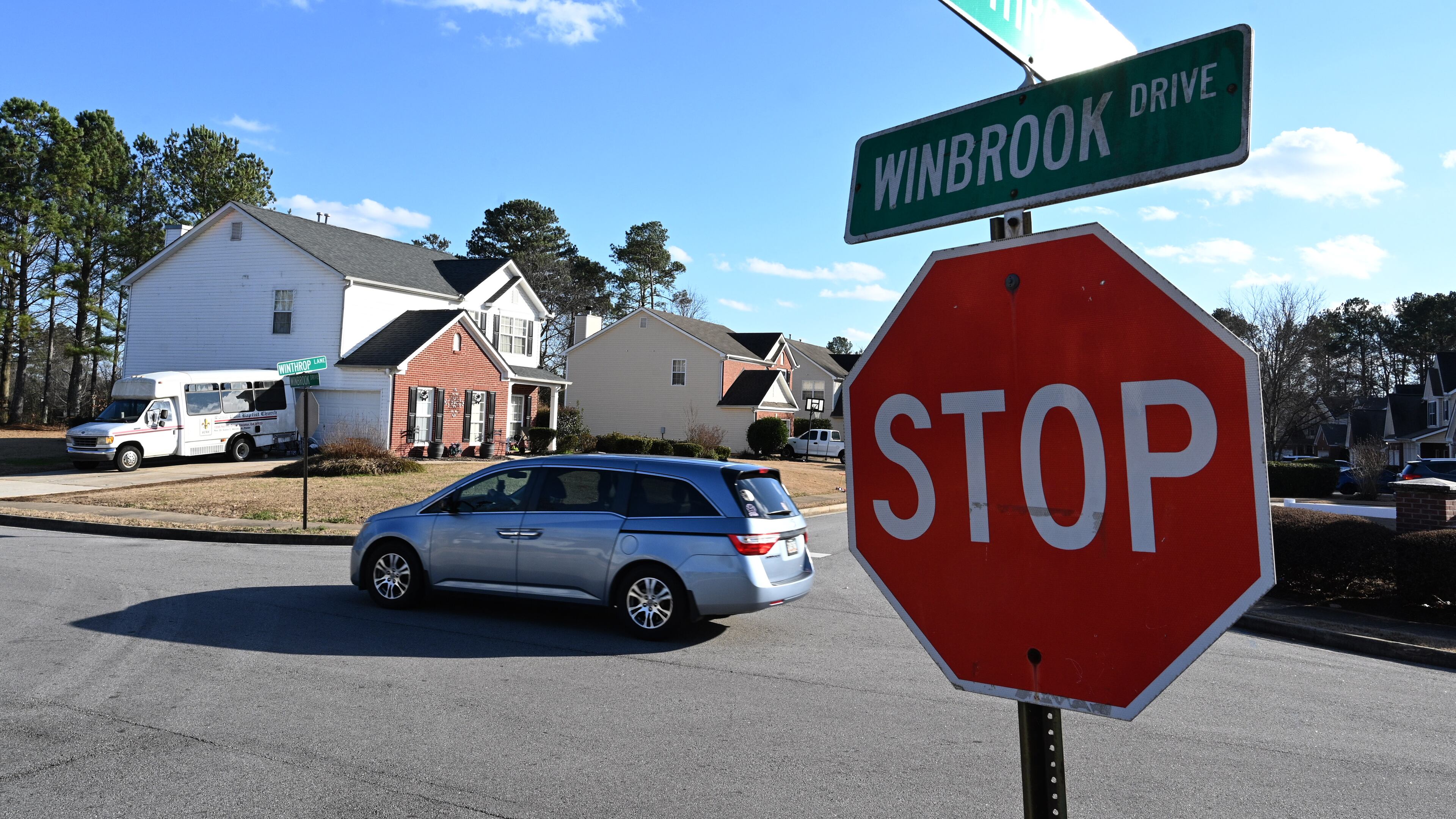 Street view of Winslow at Eagles Landing neighborhood, where large number of homes are owned by investors, Thursday, Jan. 26, 2023, in McDonough. (Hyosub Shin / Hyosub.Shin@ajc.com)
