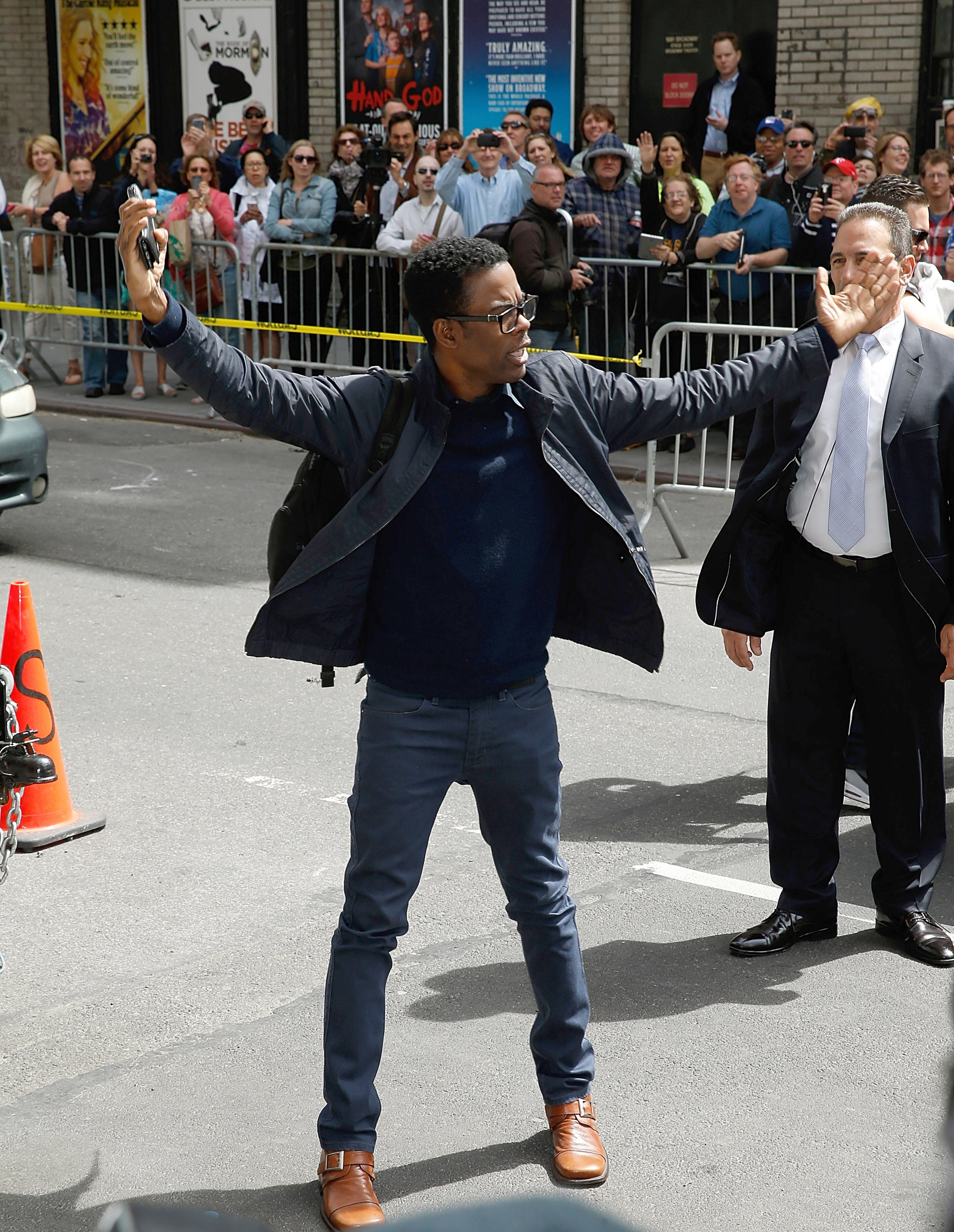 NEW YORK, NY - MAY 20: Chris Rock visits "Late Show With David Letterman" at Ed Sullivan Theater on May 20, 2015 in New York City. (Photo by John Lamparski/Getty Images)