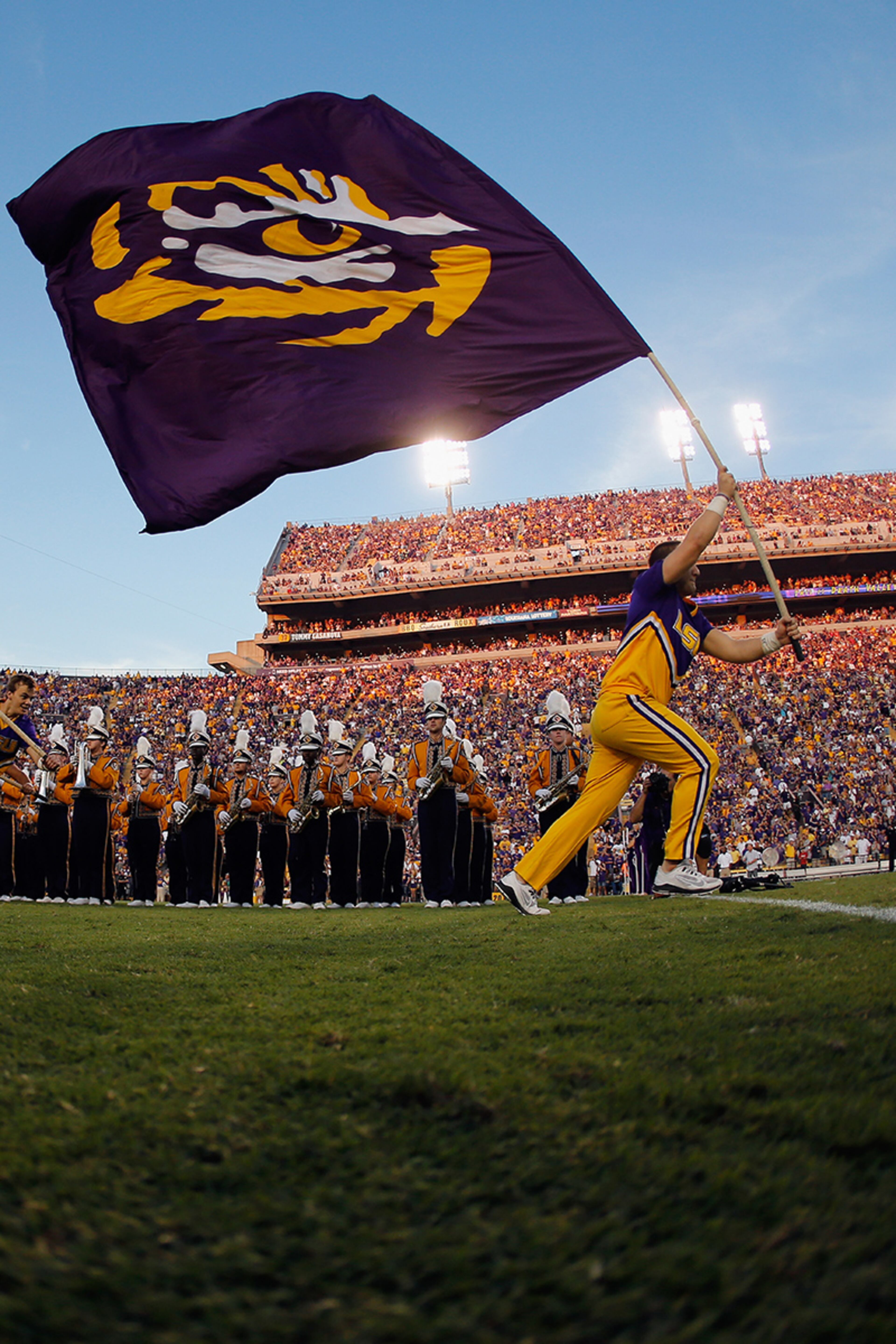 Tiger Stadium in Baton Rouge, La., opened with a capacity of 12,000 in 1924. It now averages more than 92,000 fans on Saturdays in the fall. By this summer a planned expansion to seat about 100,000 fans will make it the seventh-largest college football stadium in the country.