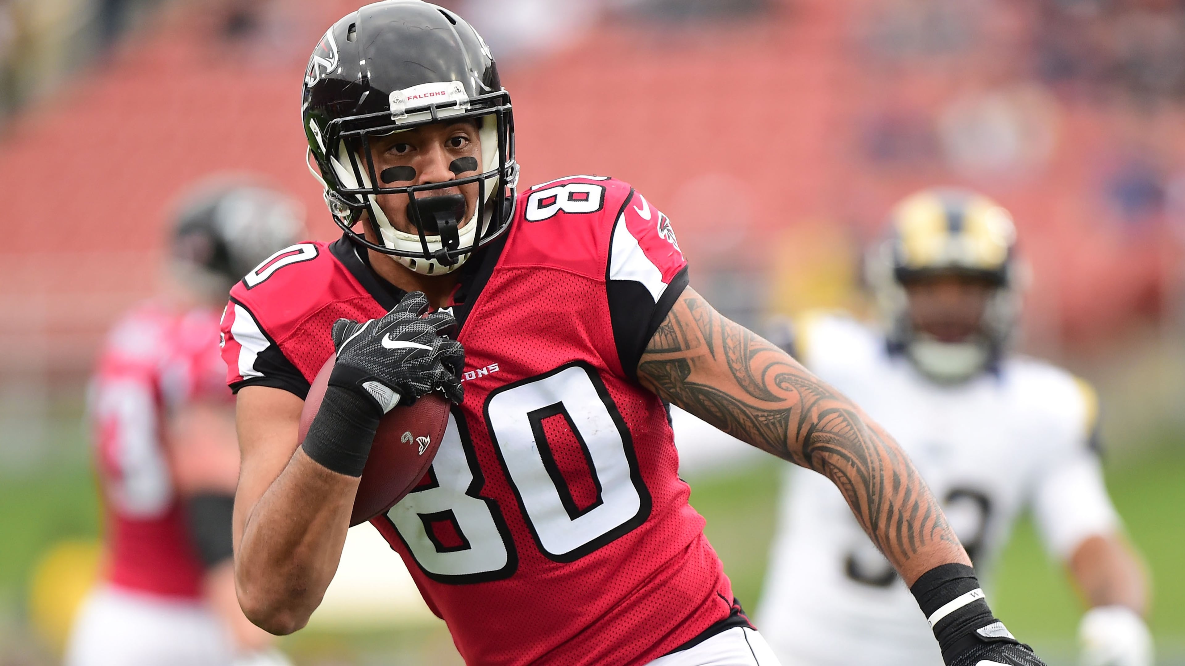 Tight end Levine Toilolo was released by the Atlanta Falcons last Friday. (Photo by Harry How/Getty Images)