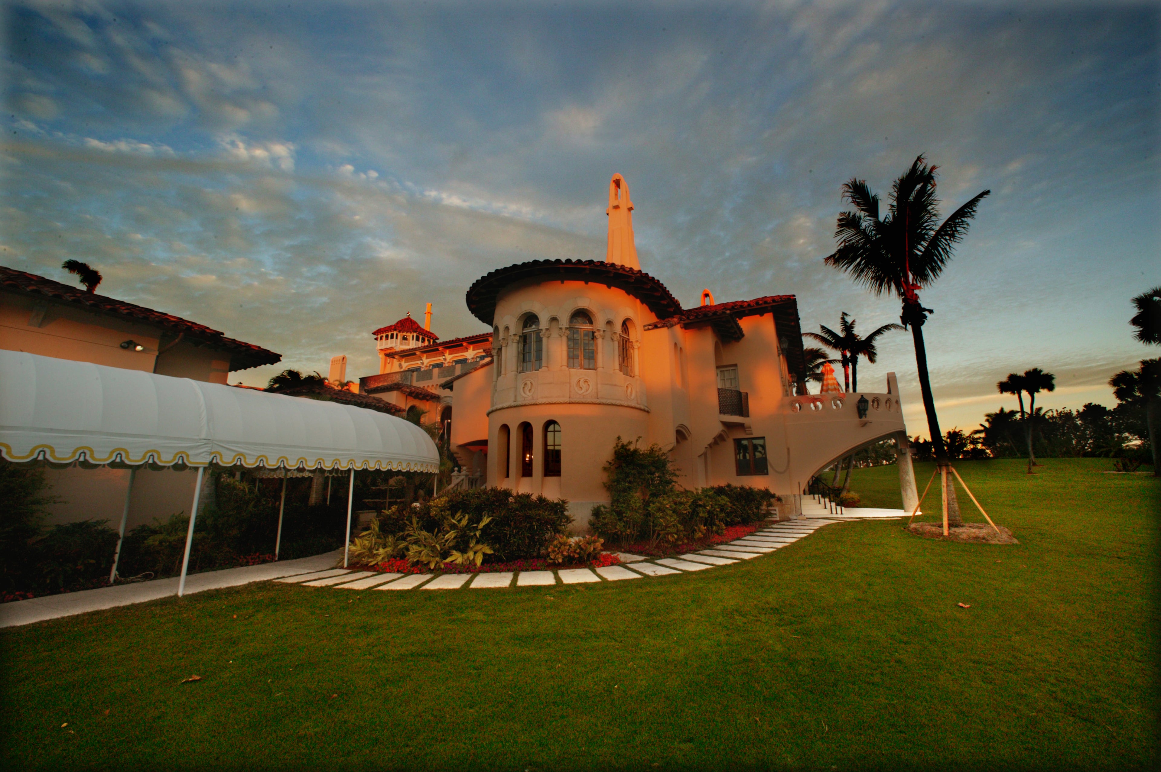 Exterior of Trump's bedroom suite. Photos of the interior and exterior of Donald Trump's Palm Beach Island home "Mar-a-Lago." This is the first time The Palm Beach Post has been given photo access to Mar-a-Lago since Trump took over. Damon Higgins/The Palm Beach Post