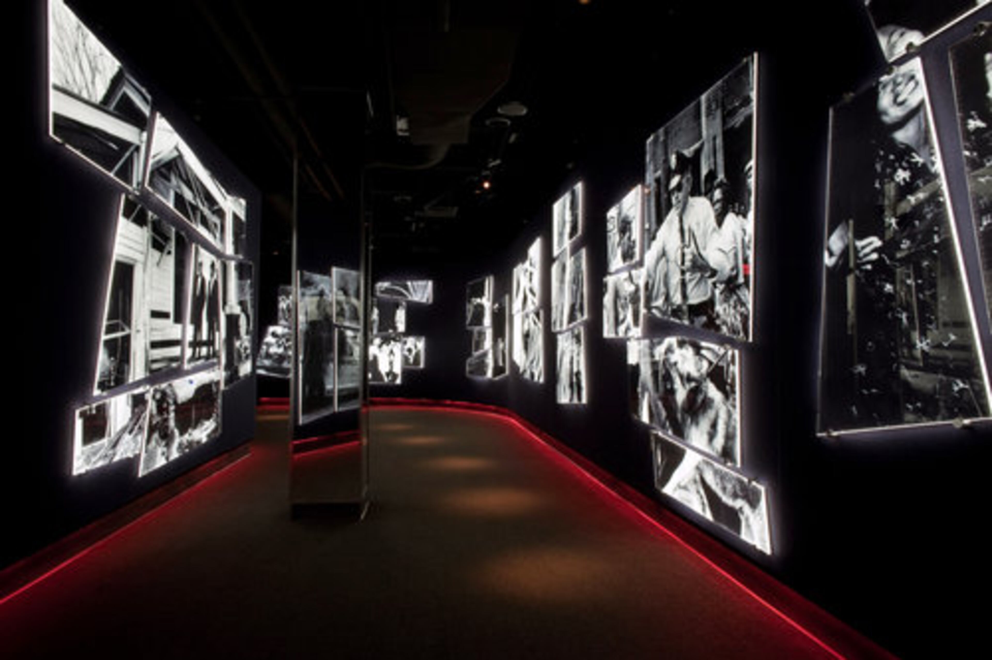 The museum includes a Hall of Shame lined with images of civil-rights-era violence.