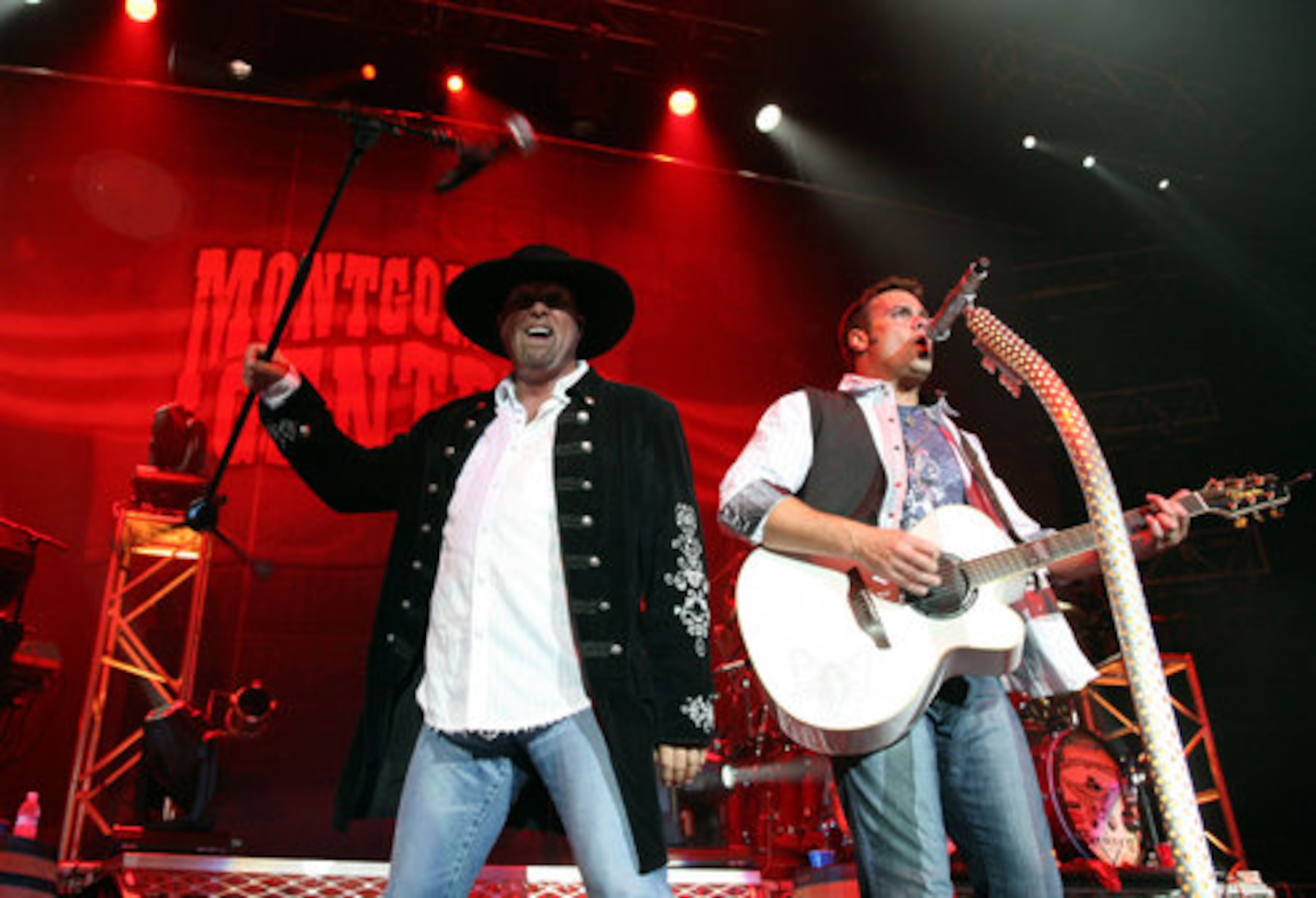 The group Montgomery Gentry got the crowd going.