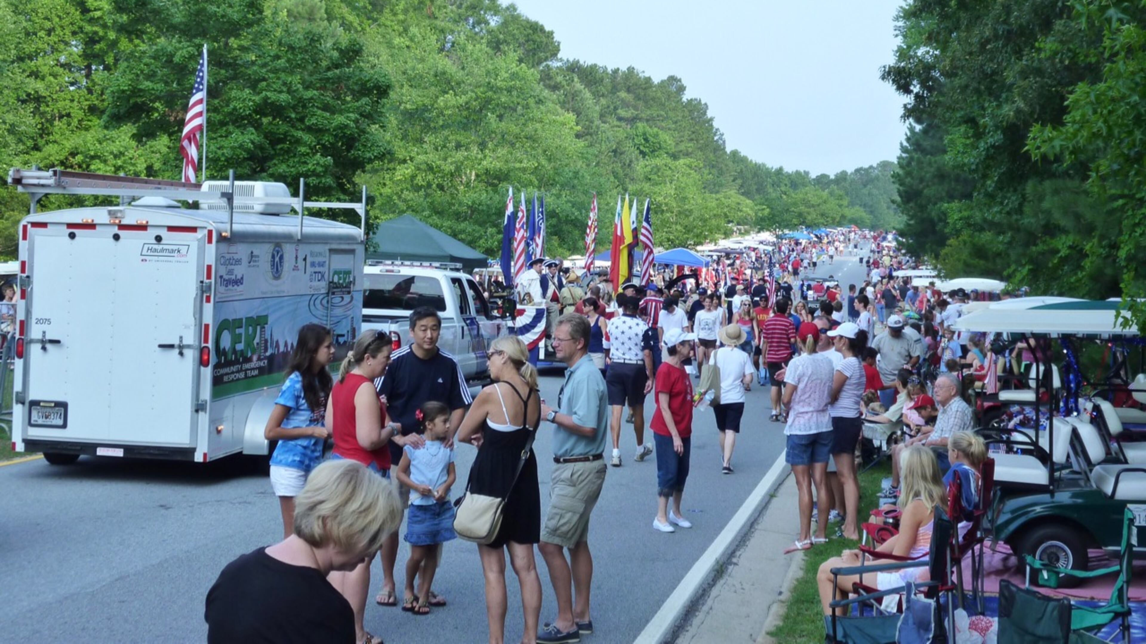 Peachtree City’s July 4 parade, which draws large crowds, will be held over Labor Day weekend this year. Jill Howard Church for the AJC