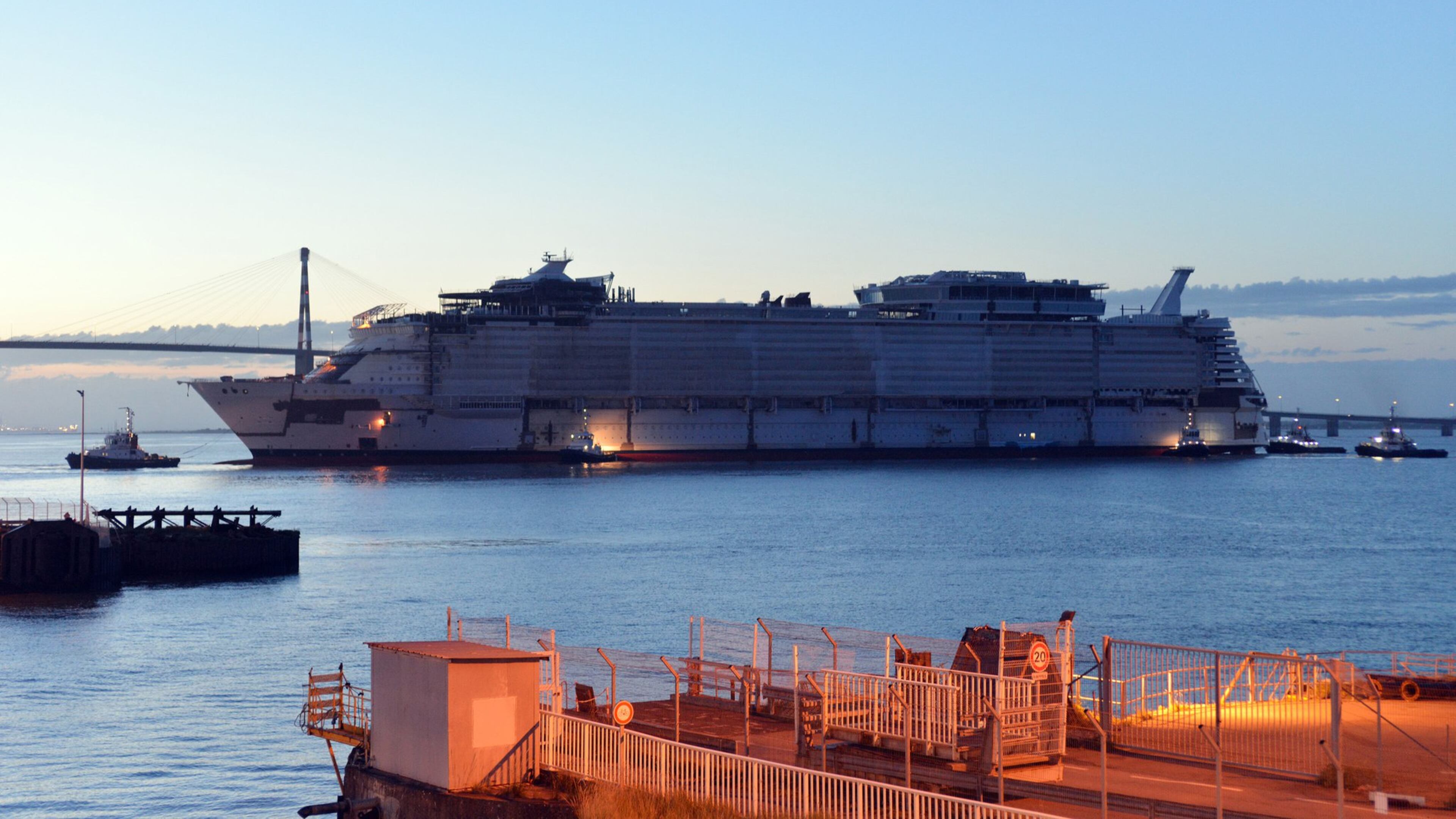 Royal Caribbean’s newest Oasis-class ship, Symphony of the Seas, under construction at the STX shipyard in France. The ship is scheduled to be delivered in 2018. (Royal Caribbean International)