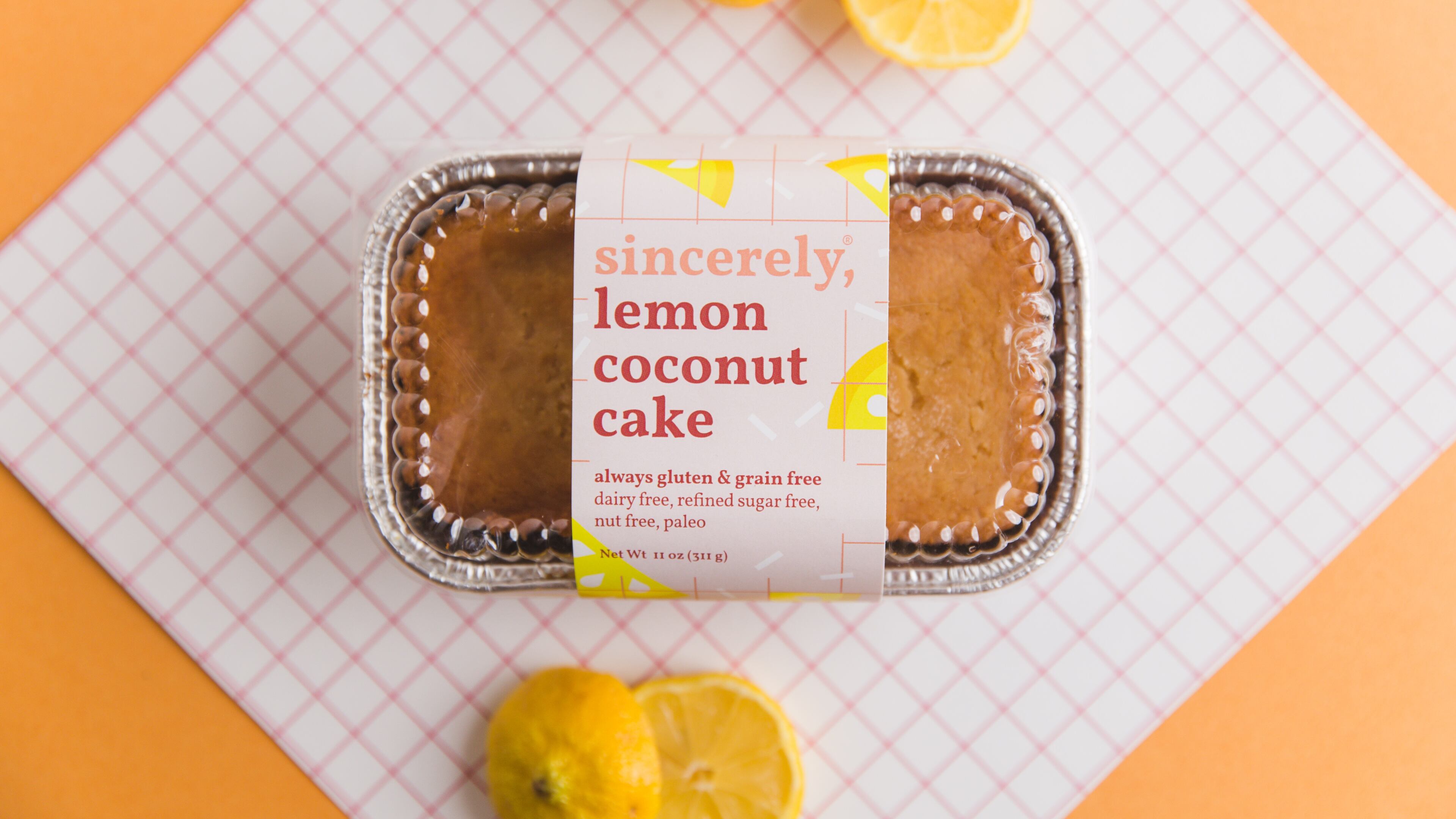 Lemon coconut cake from Sincerely, by Paryani. Courtesy of Paryani Foods