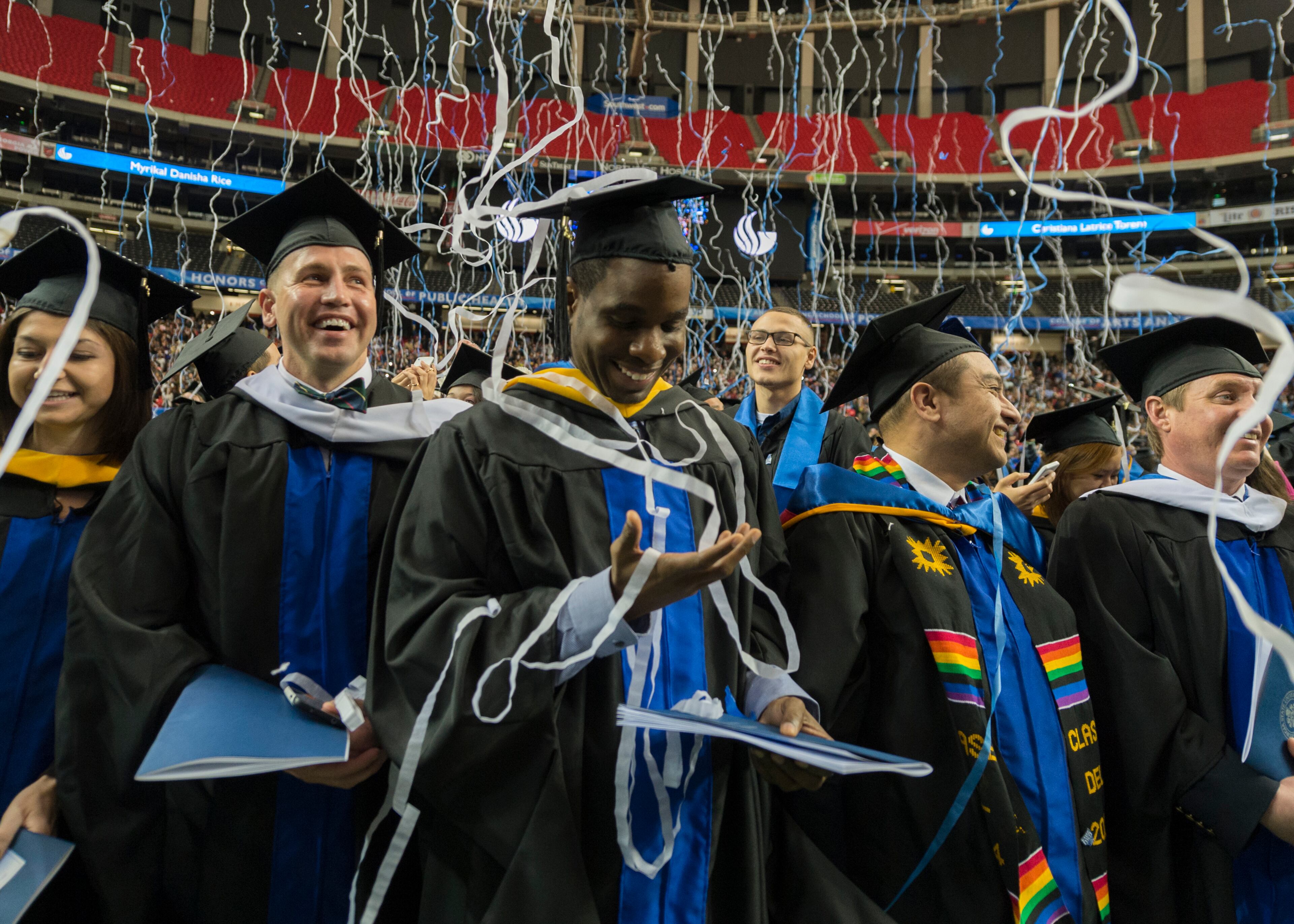 7. Three semesters of classes, room and board at Georgia State University for 1857 students